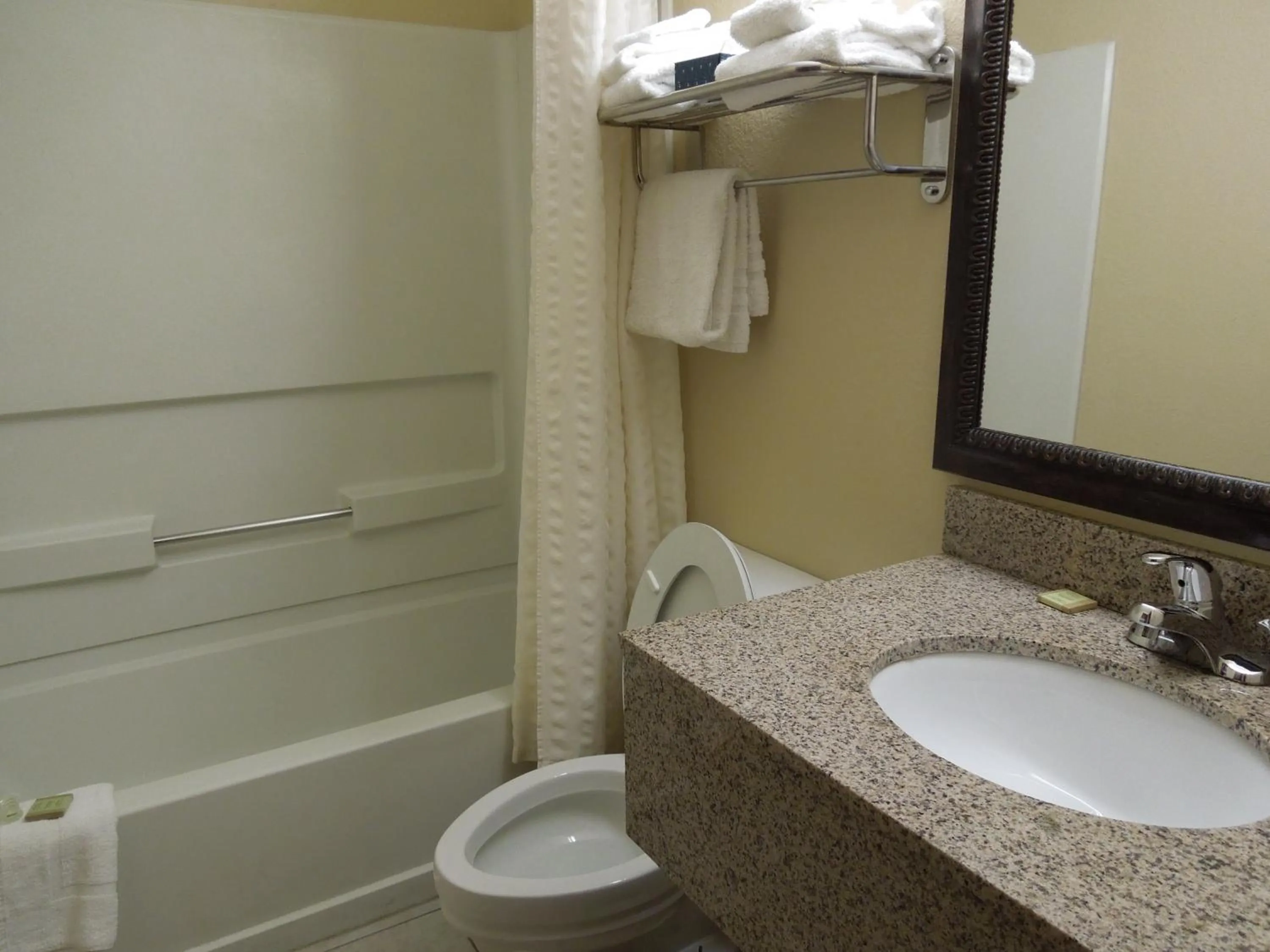 Bathroom in Super 8 by Wyndham Harrisonburg