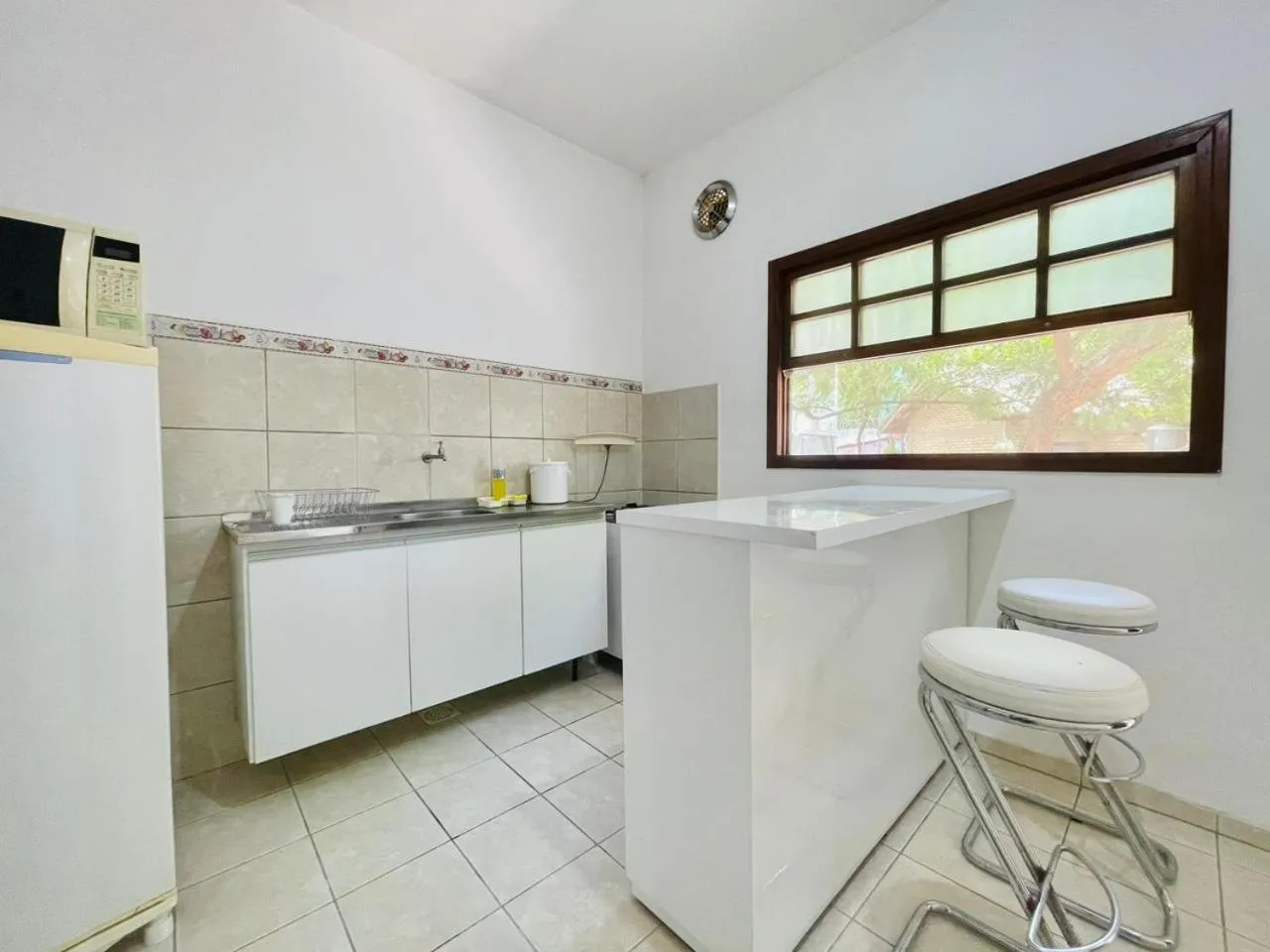 Kitchen or kitchenette in Hotel - Apart-hotel Chalé Executivo