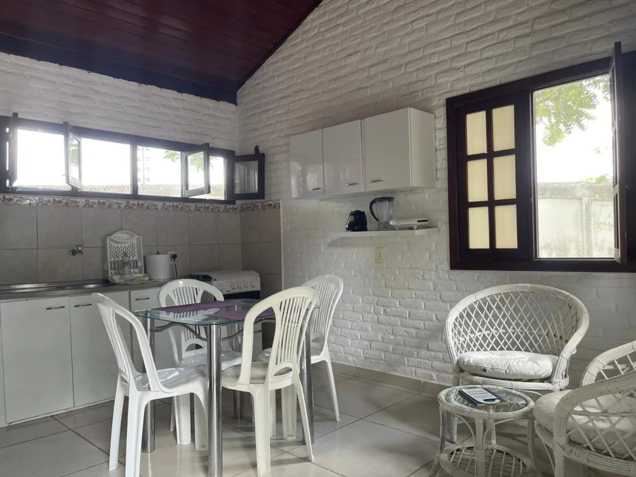 kitchen in Hotel - Apart-hotel Chalé Executivo