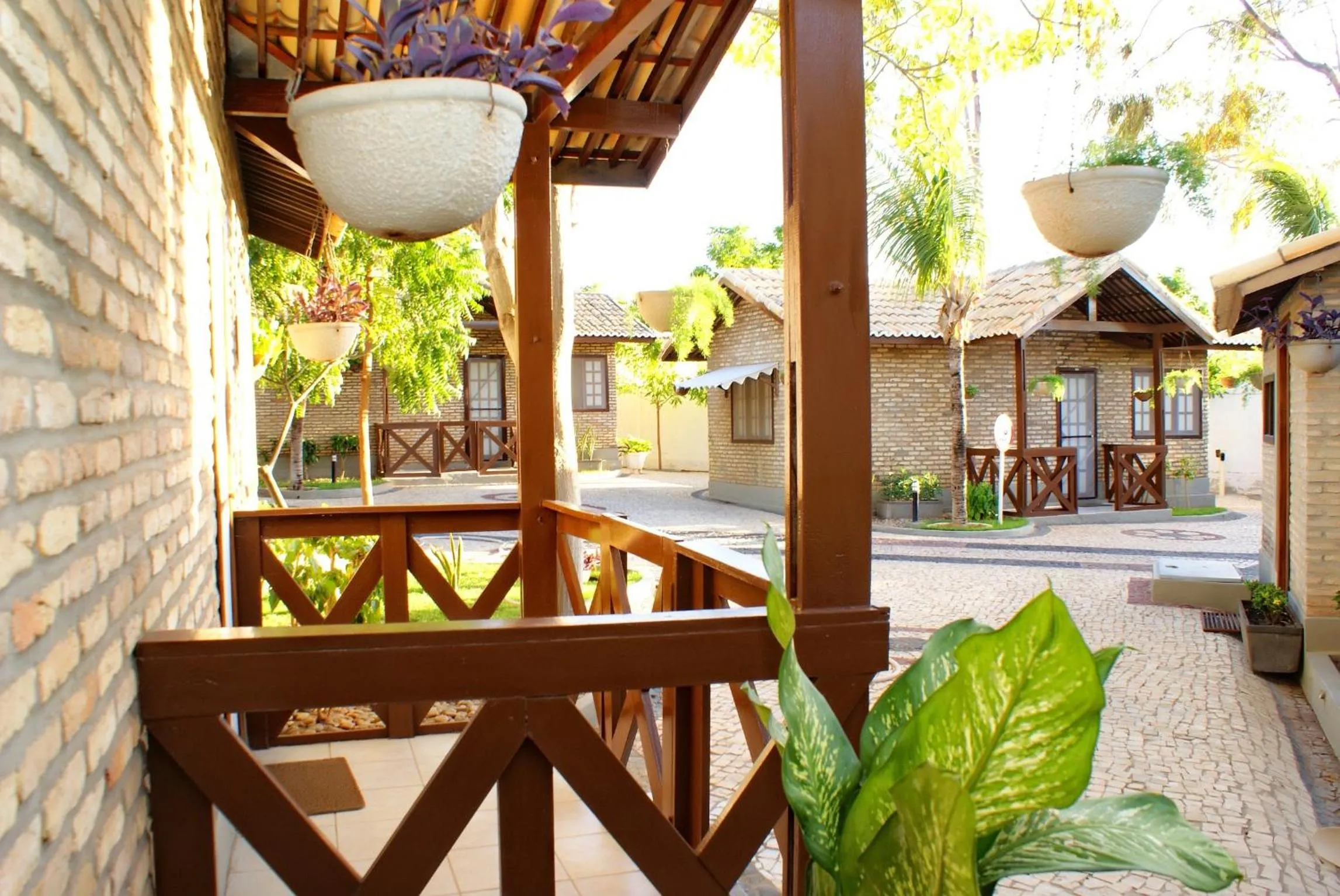 Balcony/Terrace in Hotel - Apart-hotel Chalé Executivo