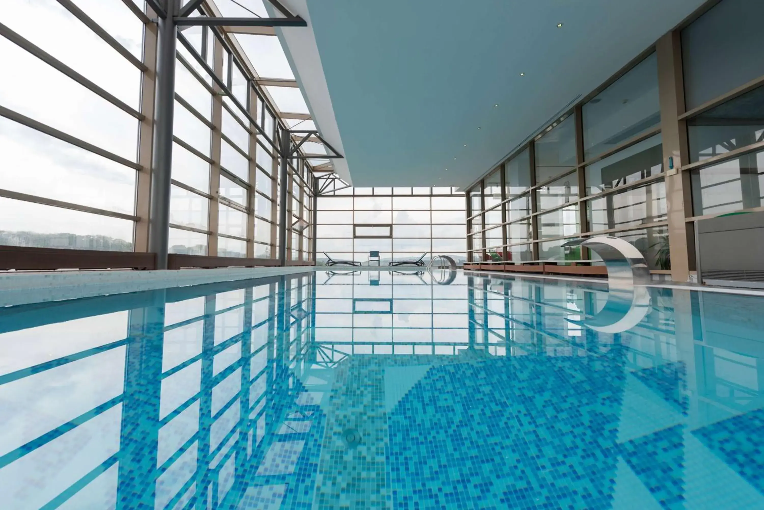 Pool view in Wyndham Cluj Pool view in Wyndham Cluj