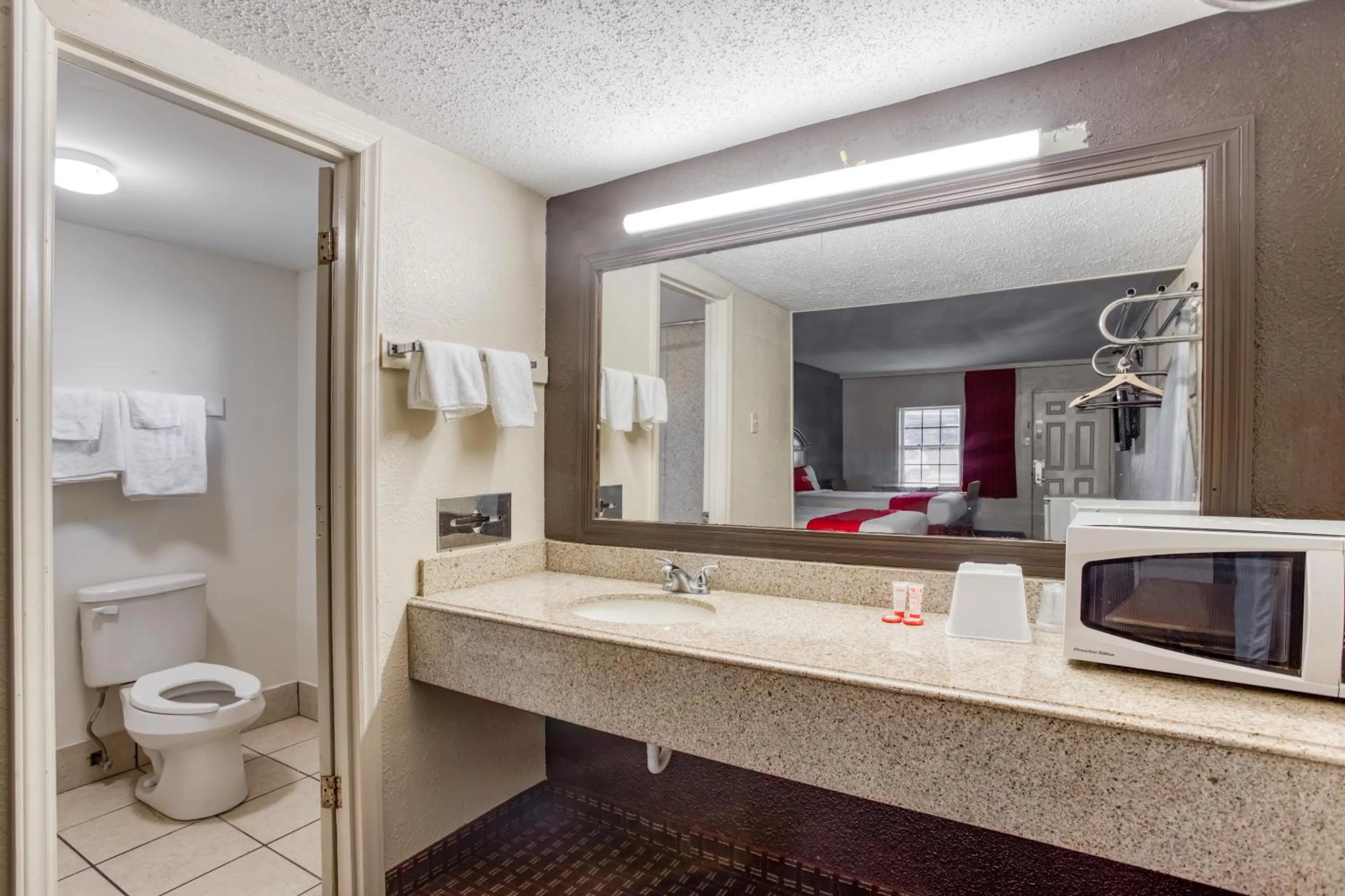 Bathroom in OYO Hotel Bald Knob AR Hwy 64