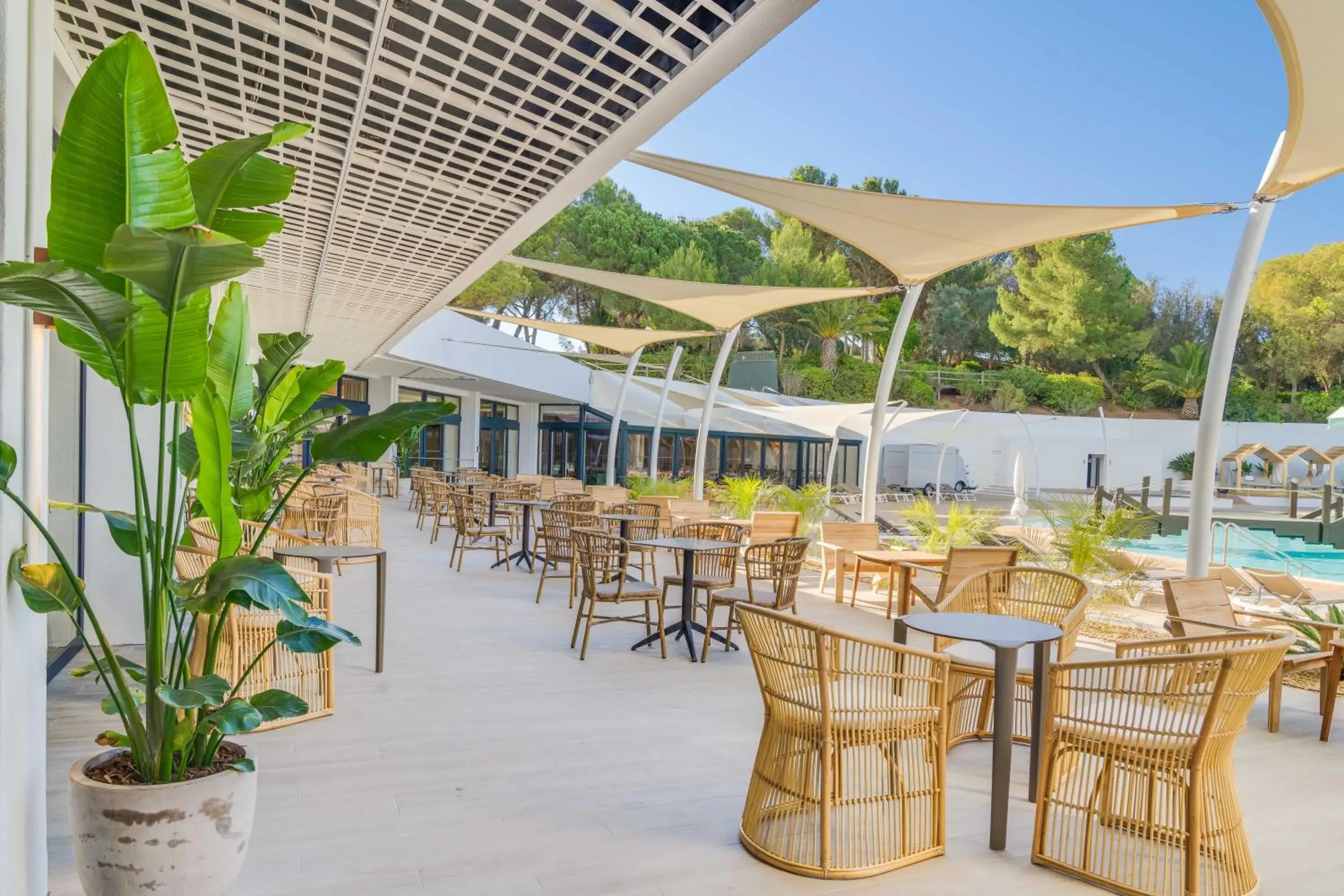 Pool view in Pestana Blue Alvor Beach - All Inclusive Hotel Pool view in Pestana Blue Alvor Beach - All Inclusive Hotel