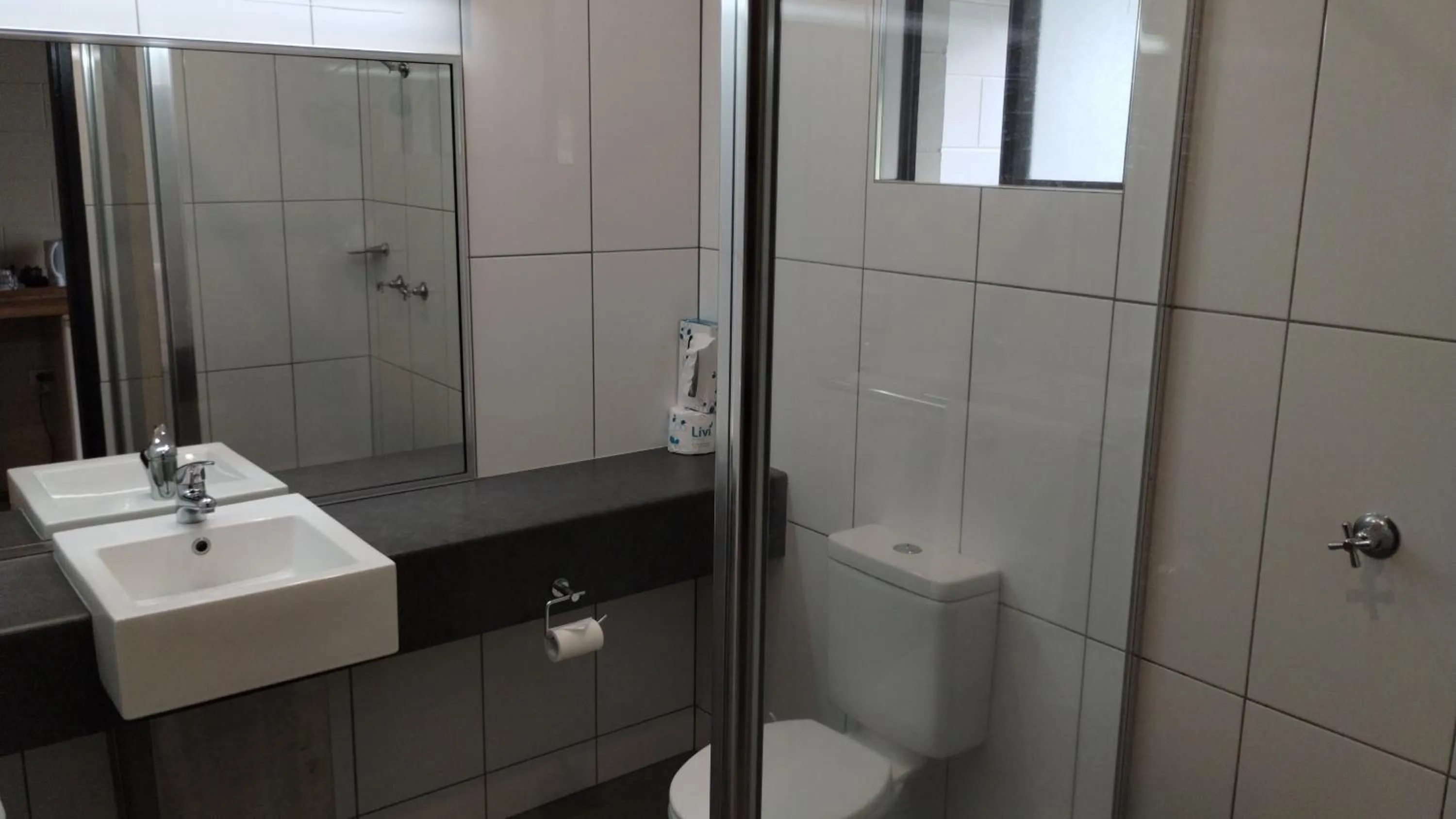 Shower in Tully Motel