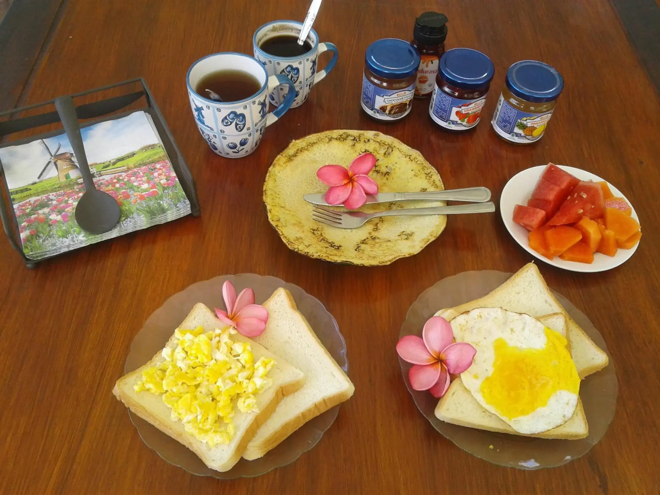 Breakfast in Indah Homestay and Cooking classes Breakfast in Indah Homestay and Cooking classes