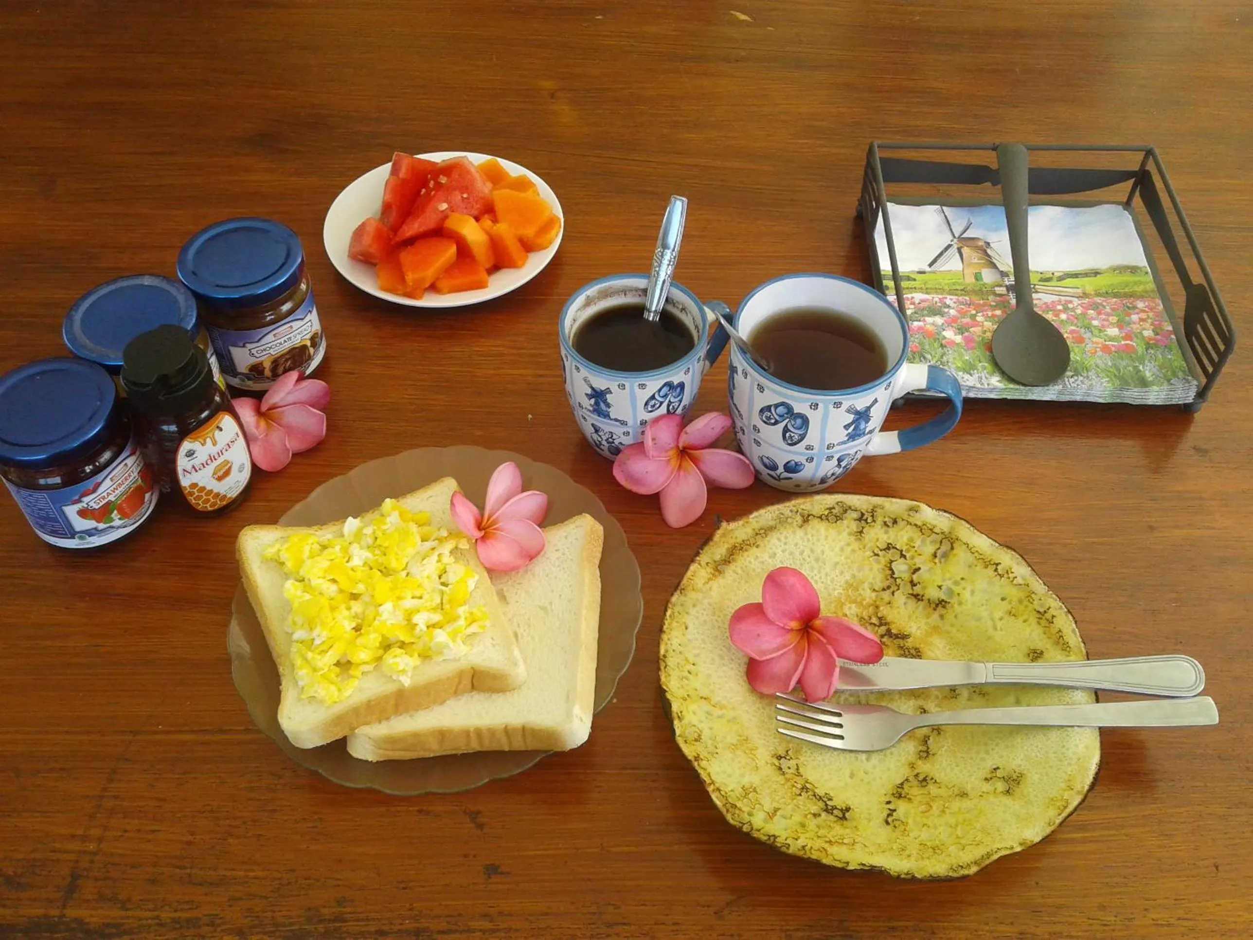 Breakfast in Indah Homestay and Cooking classes