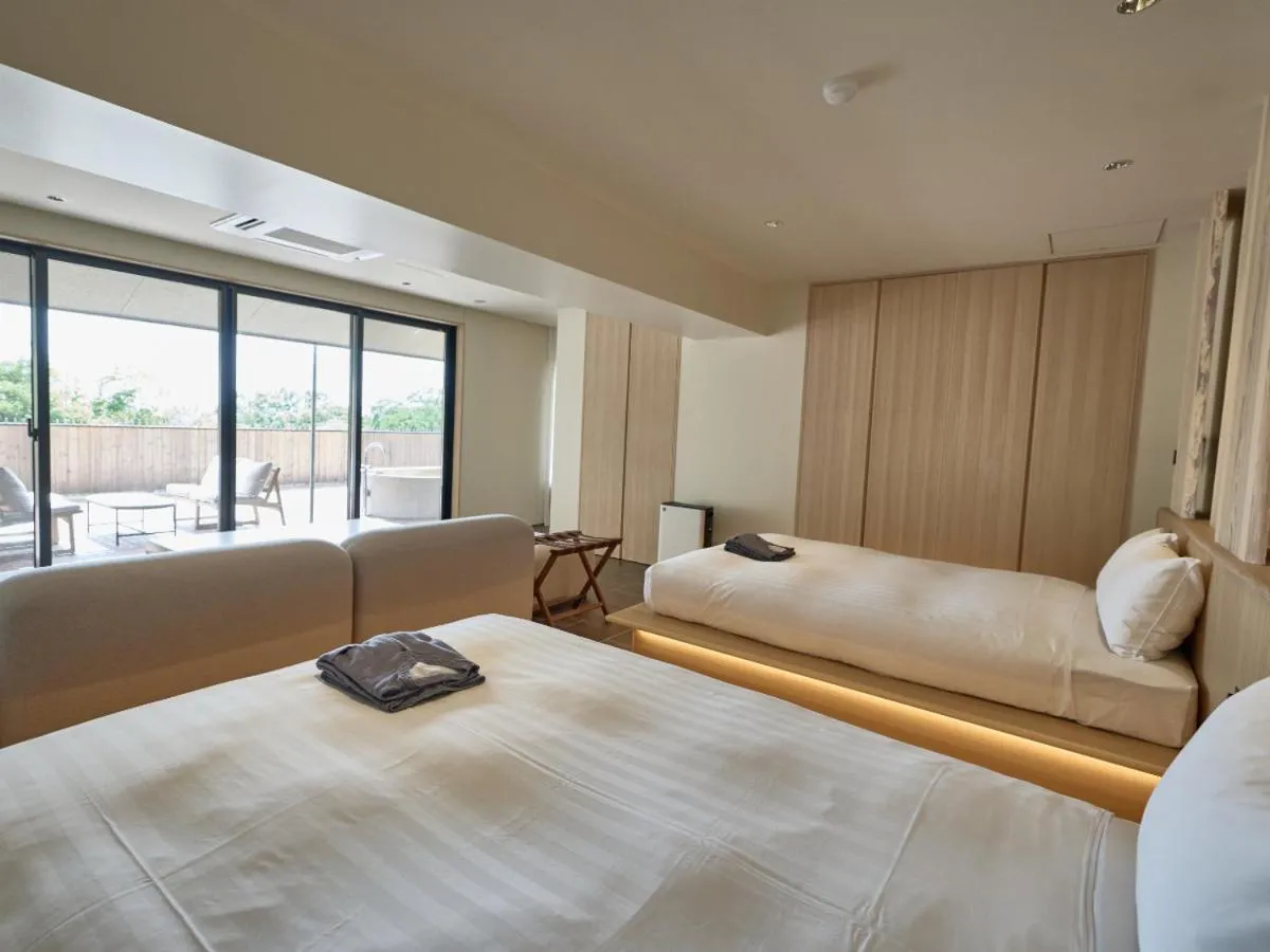 Bed in ANDO HOTEL NARA Wakakusayama -DLIGHT LIFE & HOTELS-
