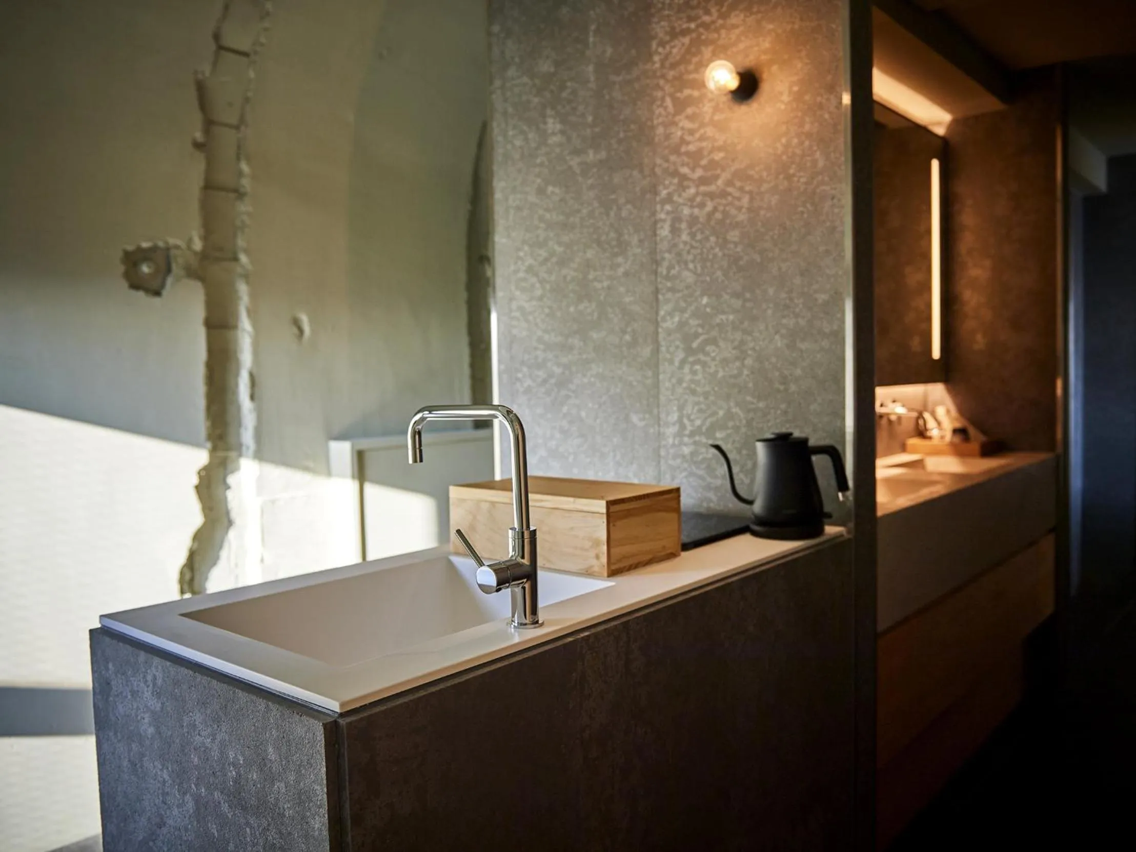 Kitchen or kitchenette in ANDO HOTEL NARA Wakakusayama -DLIGHT LIFE & HOTELS-