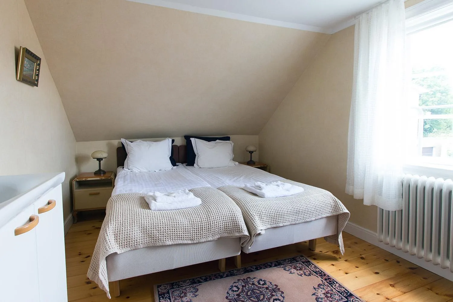 Bed in Hotell Villa Vesta