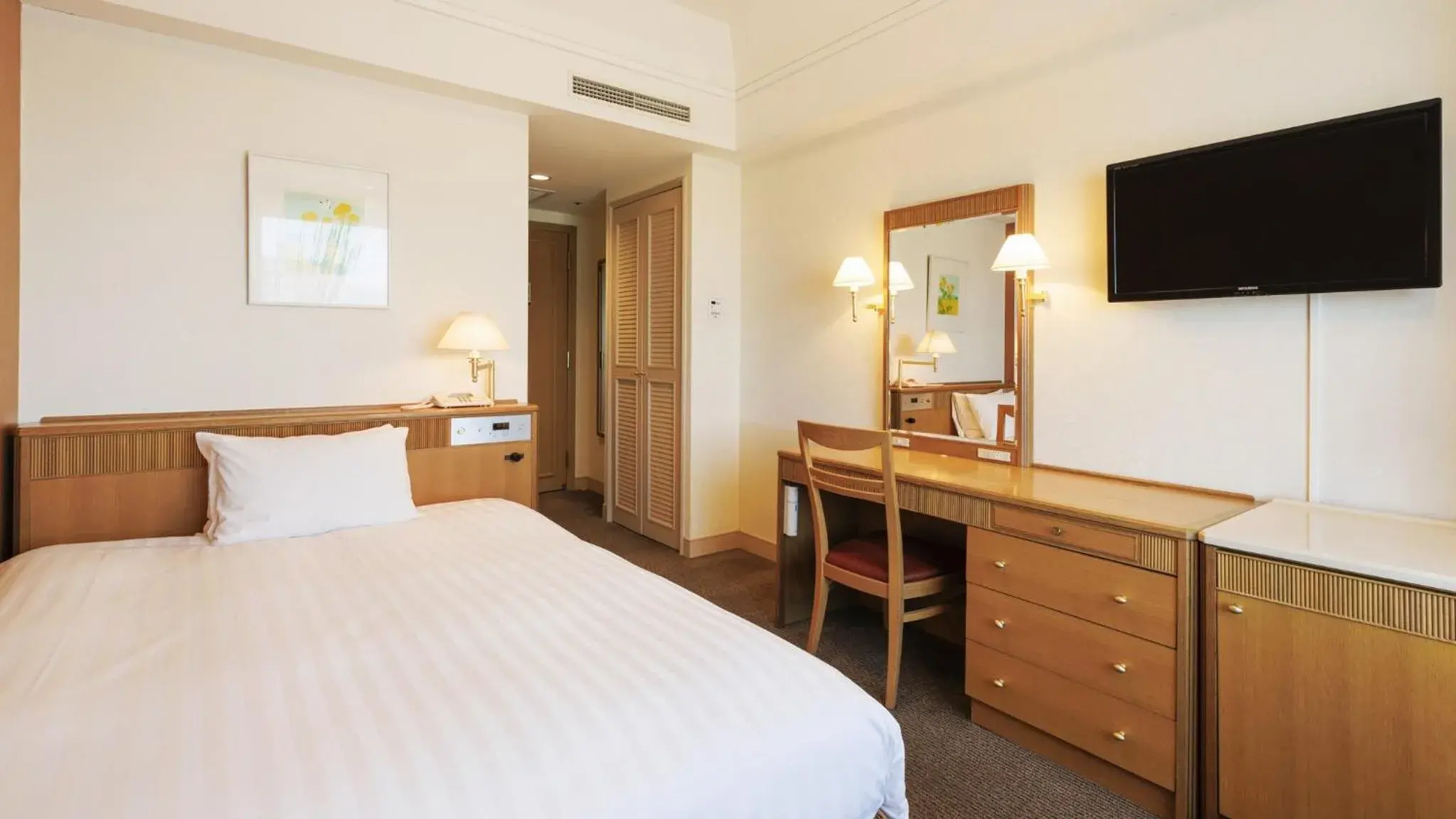 Bed in Hotel Nikko Northland Obihiro Bed in Hotel Nikko Northland Obihiro