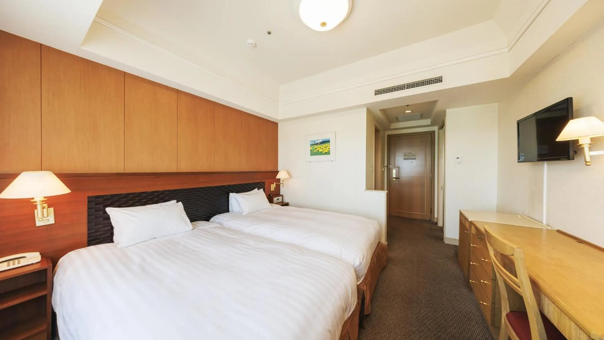 Bed in Hotel Nikko Northland Obihiro