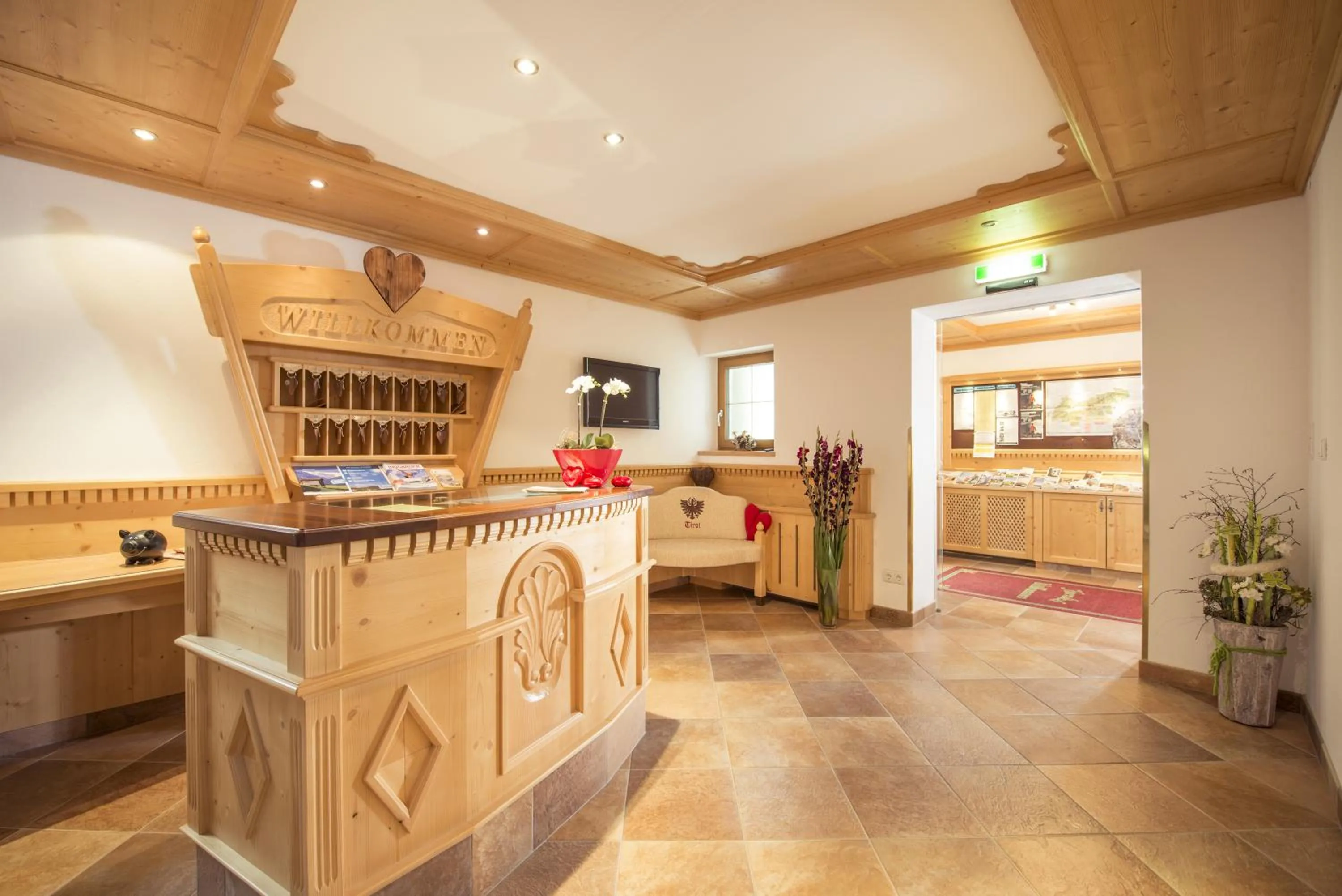 Lobby or reception in Alpenpension Pfurtscheller