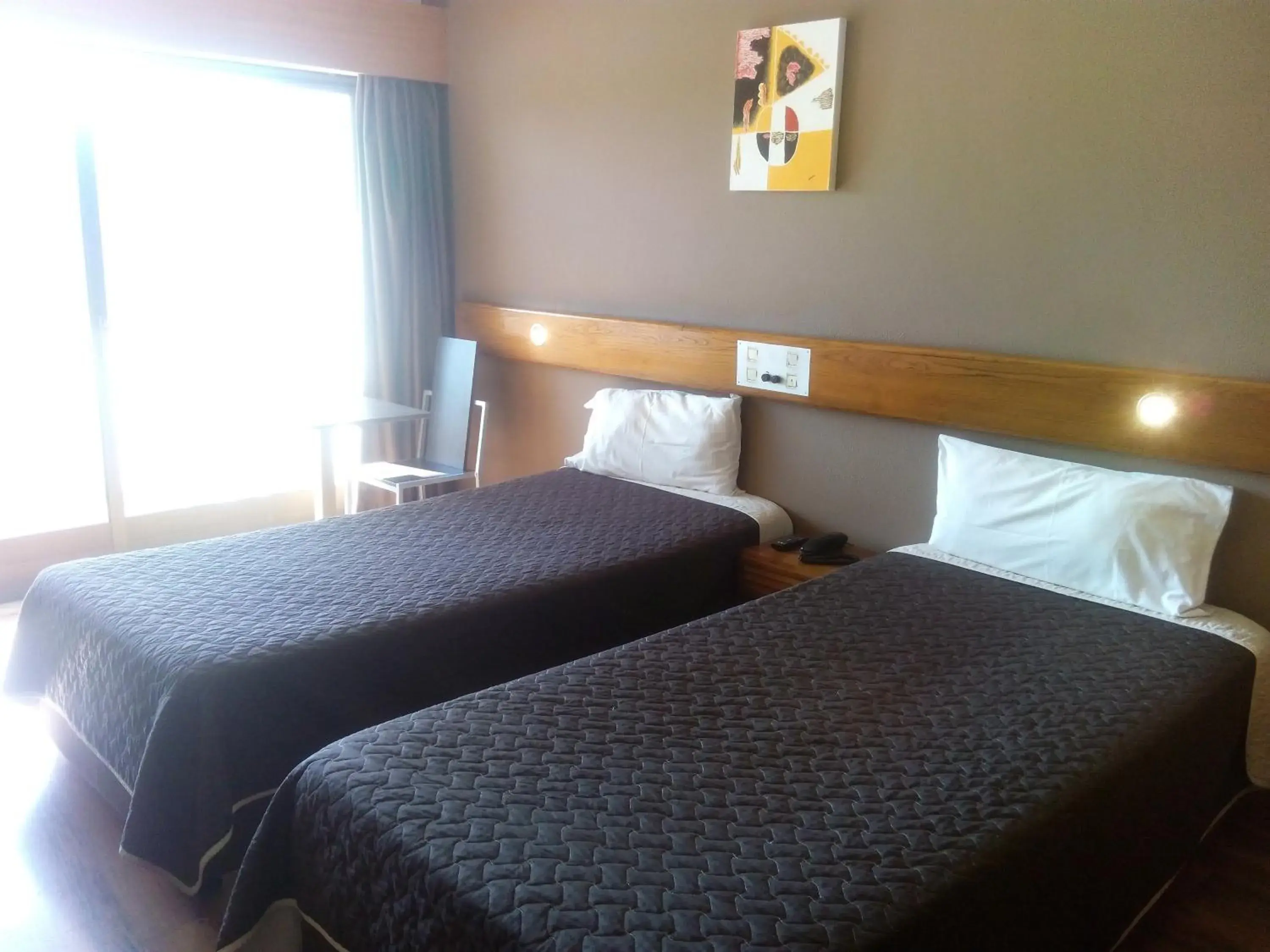 Bed in Hotel Meia Lua Bed in Hotel Meia Lua