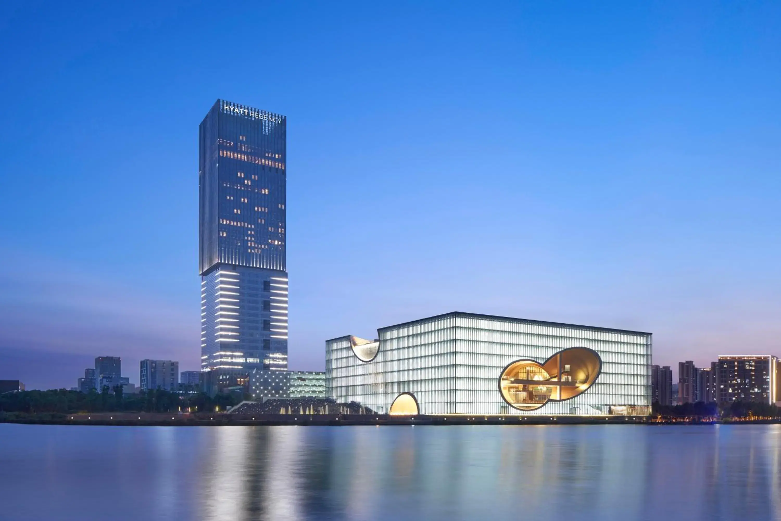 Facade/entrance in Hyatt Regency Shanghai Jiading Facade/entrance in Hyatt Regency Shanghai Jiading