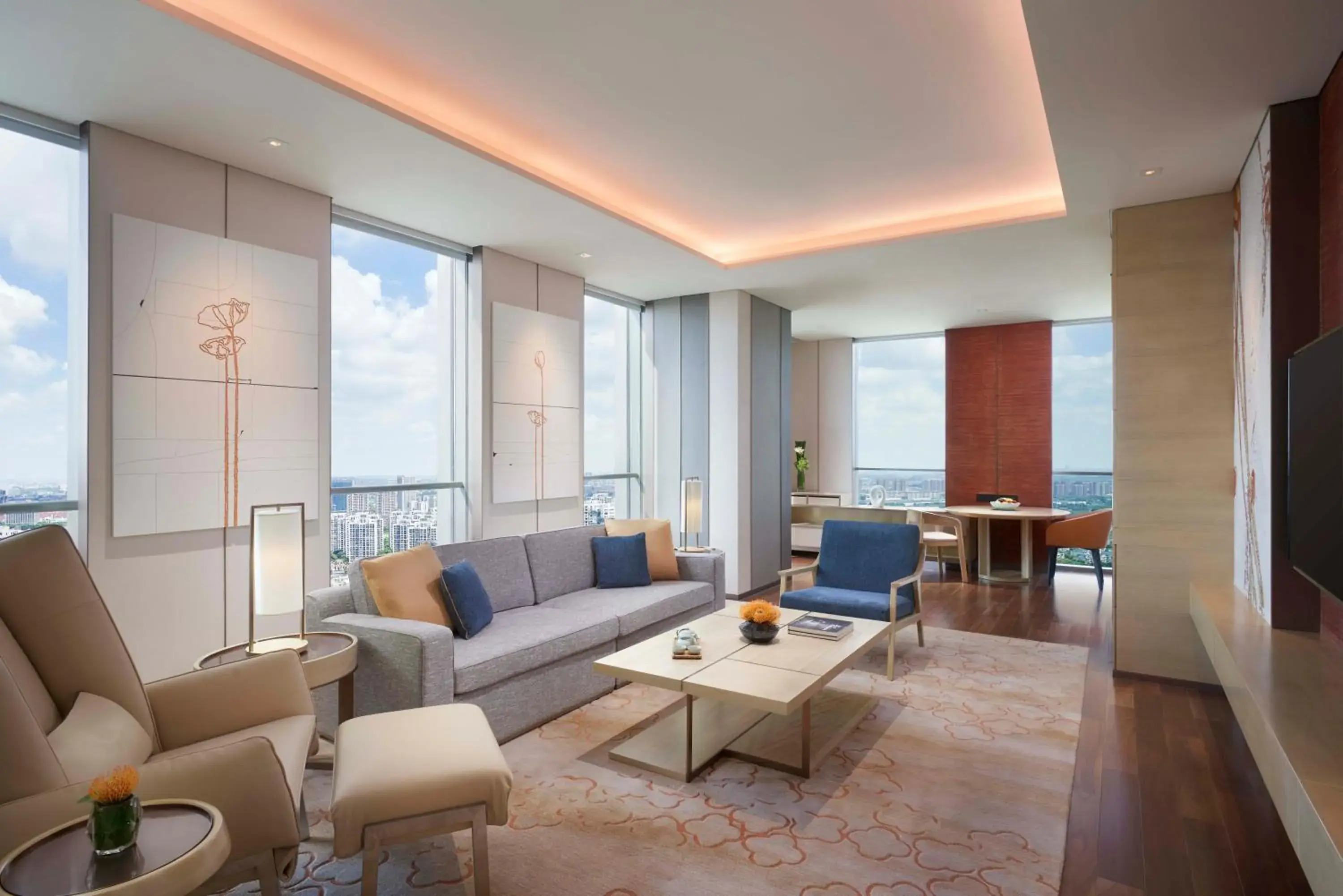 Living room in Hyatt Regency Shanghai Jiading Living room in Hyatt Regency Shanghai Jiading