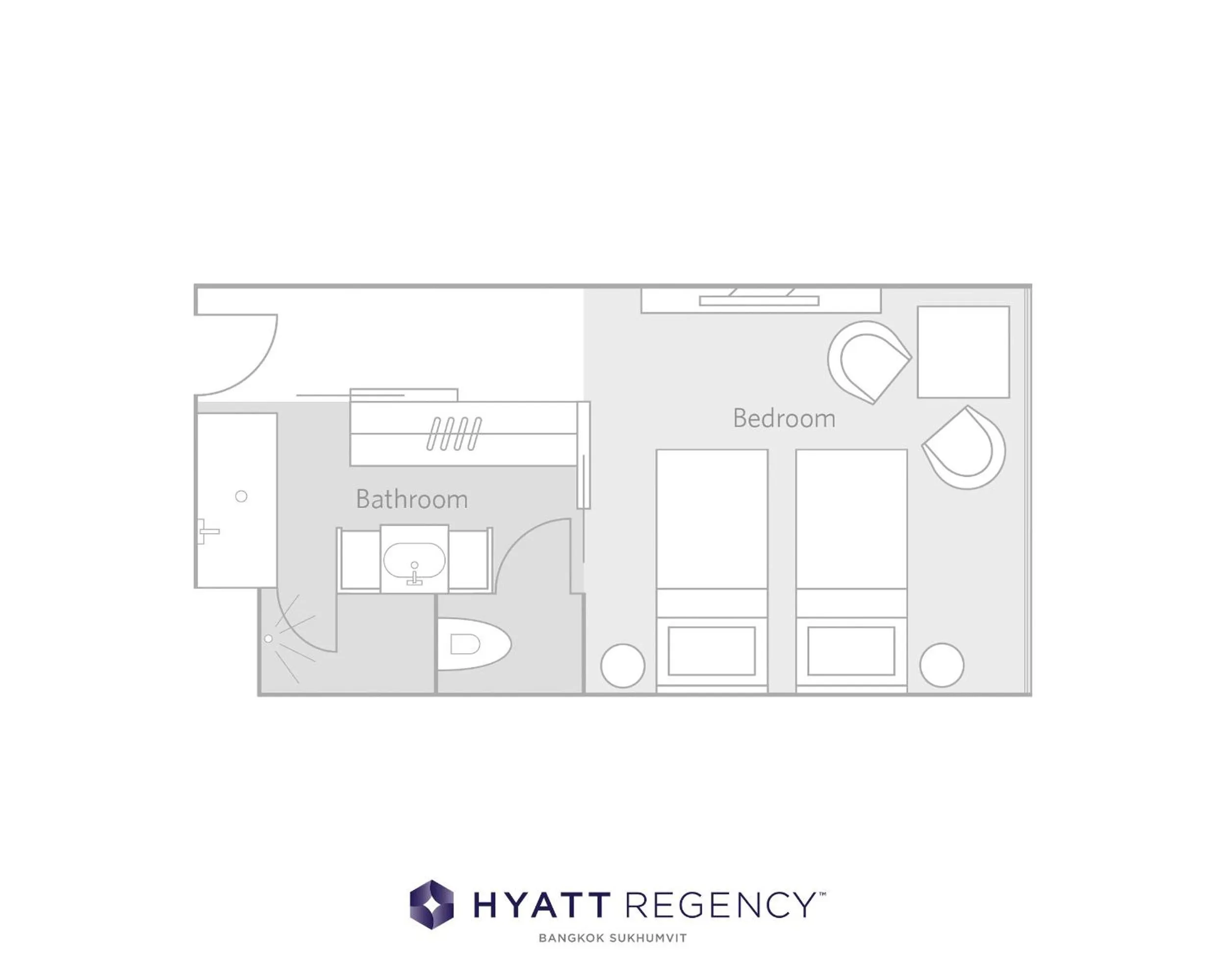 Floor plan in Hyatt Regency Bangkok Sukhumvit