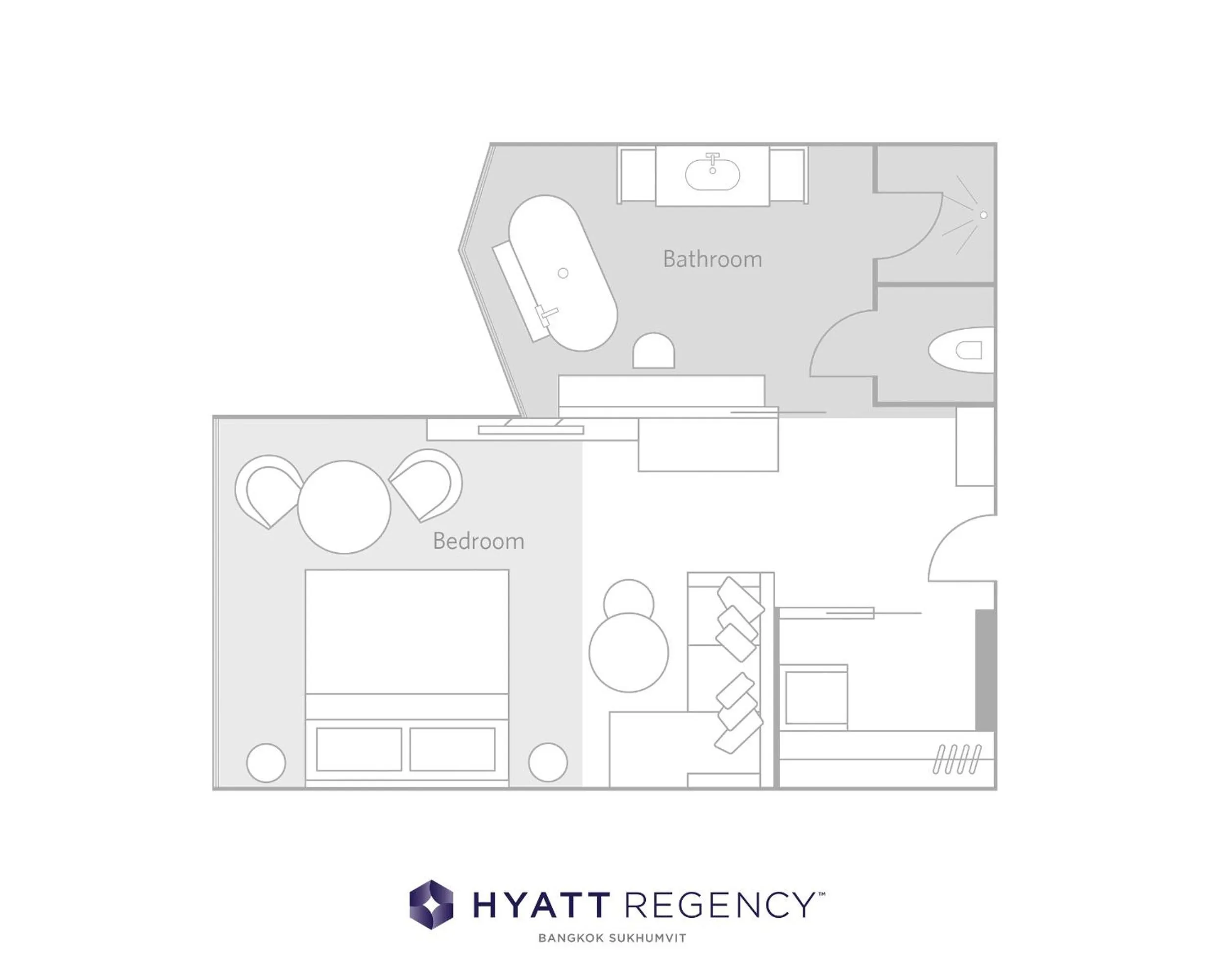 Floor plan in Hyatt Regency Bangkok Sukhumvit