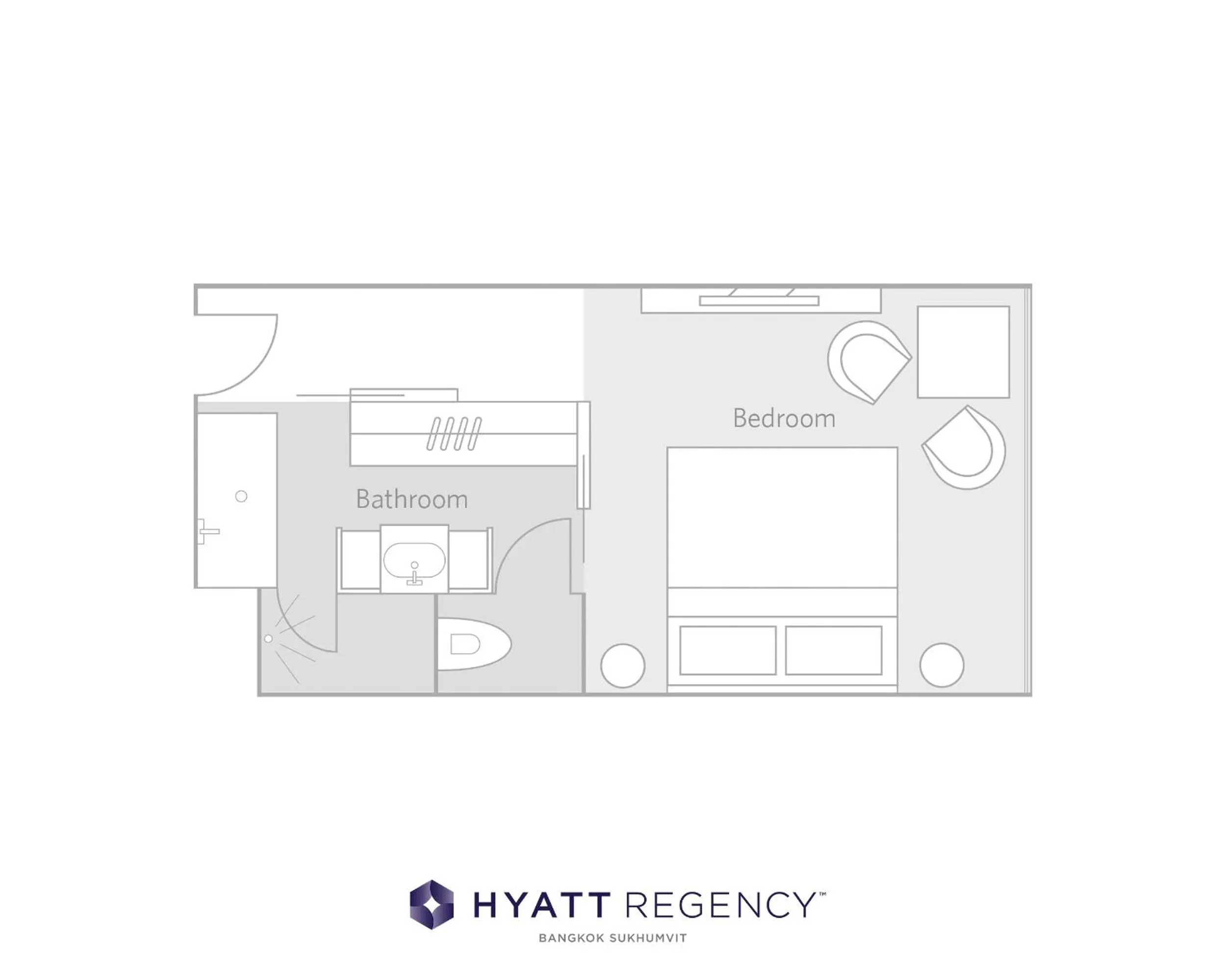 Floor plan in Hyatt Regency Bangkok Sukhumvit