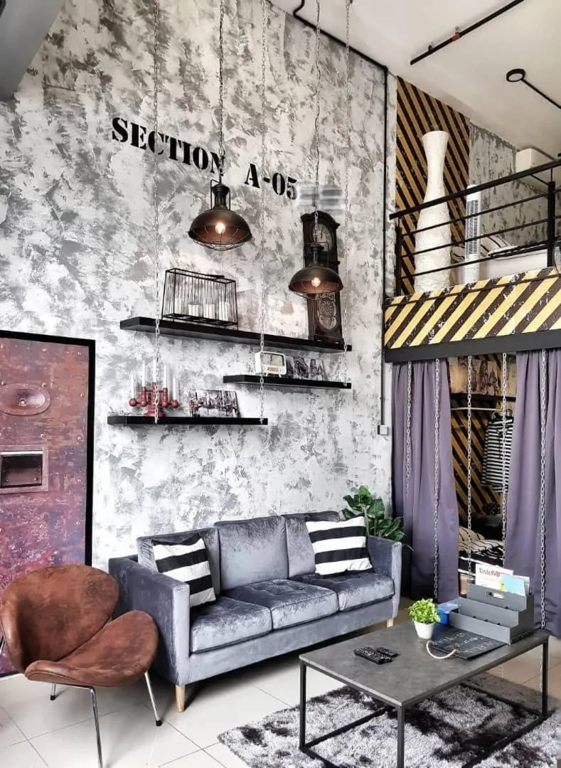 Living room in Escapade Prison Suites Petaling Jaya