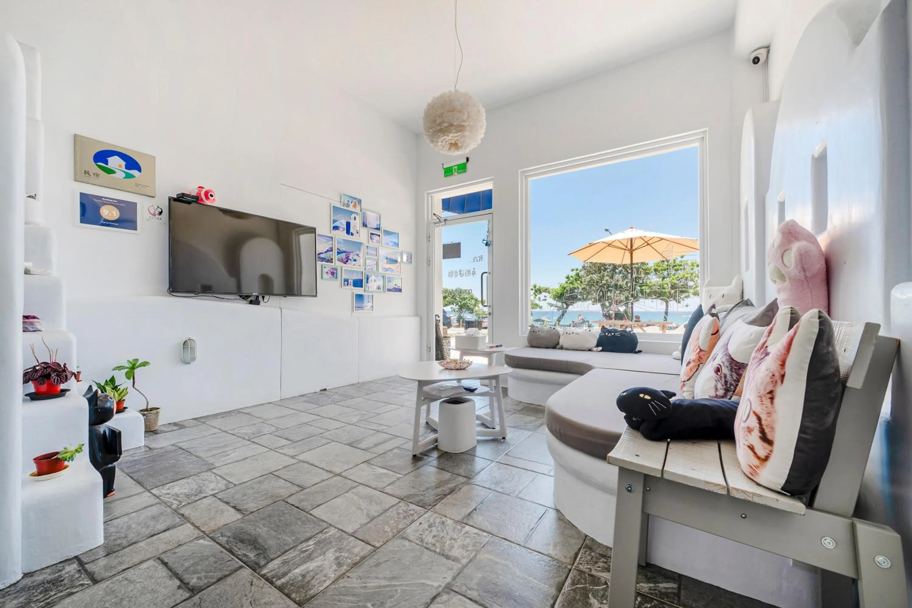 Living room in Cat at Greece