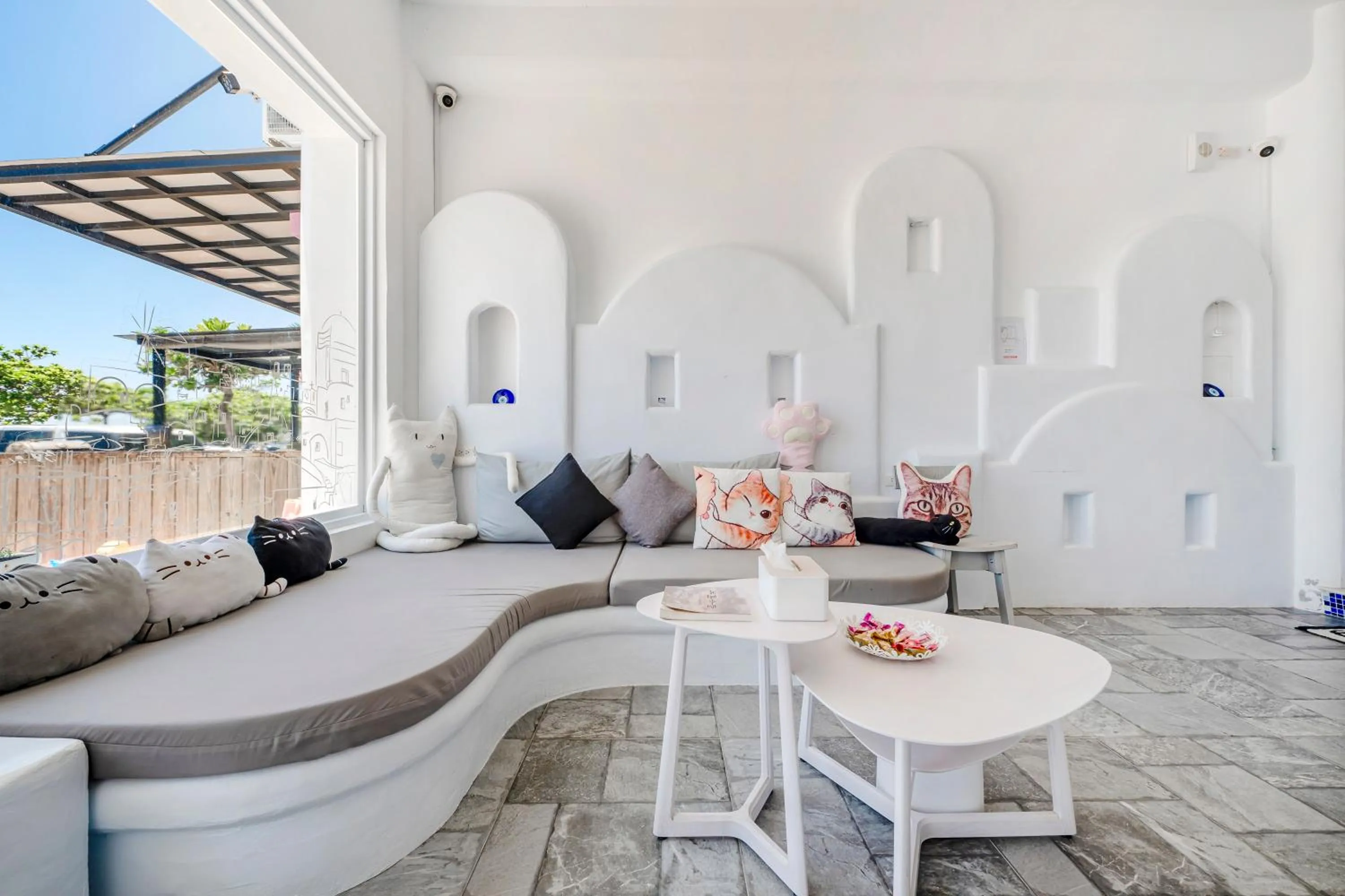 Living room in Cat at Greece