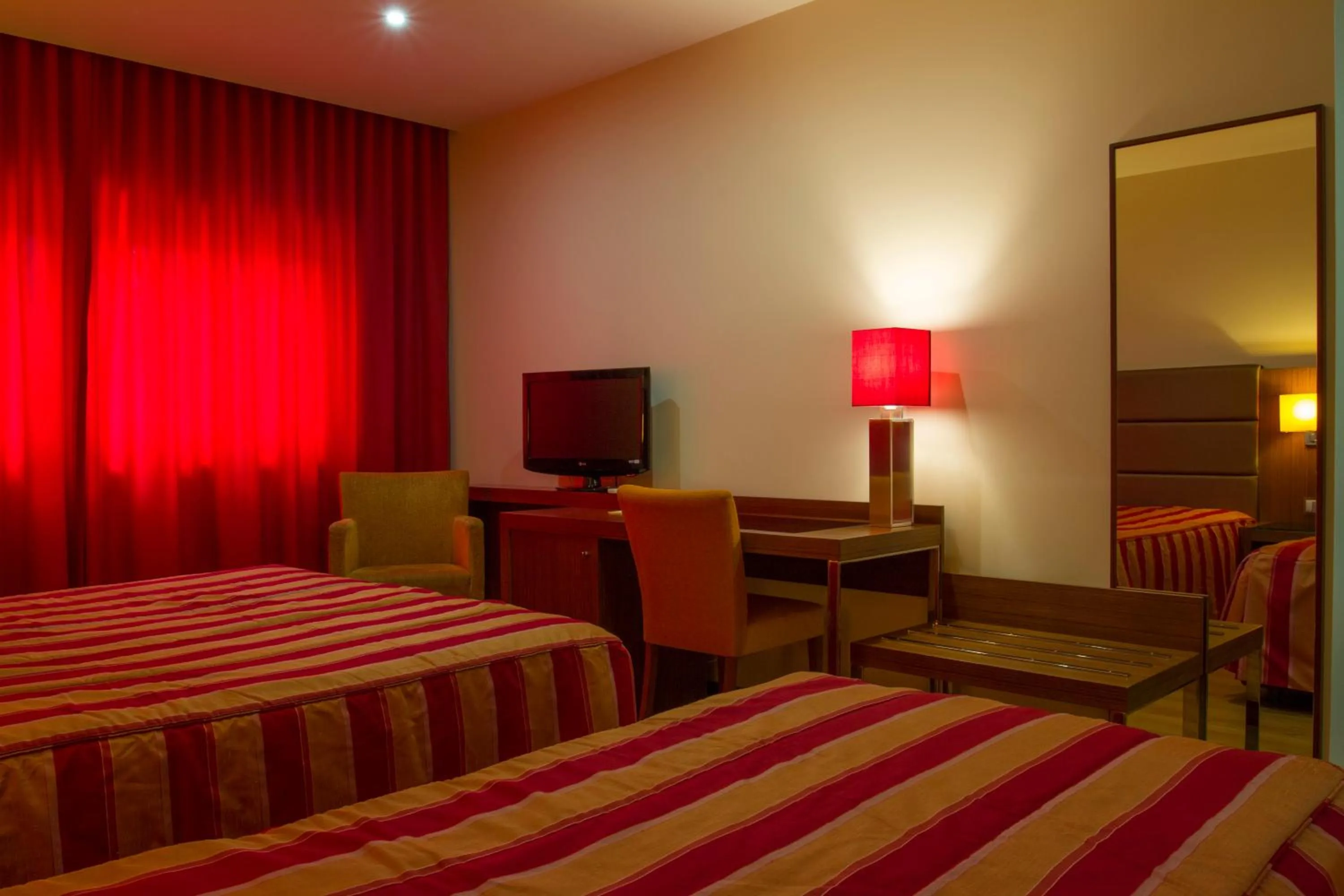 Bed in Hotel Aguiar da Pena