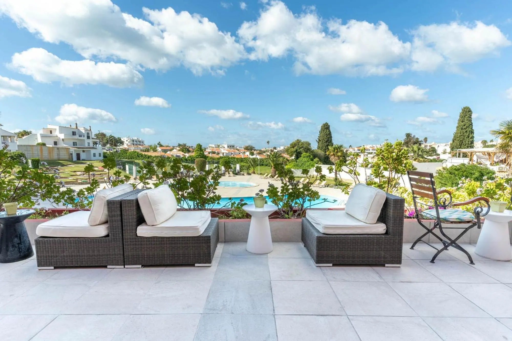 Patio in Hotel da Aldeia - Adults Only