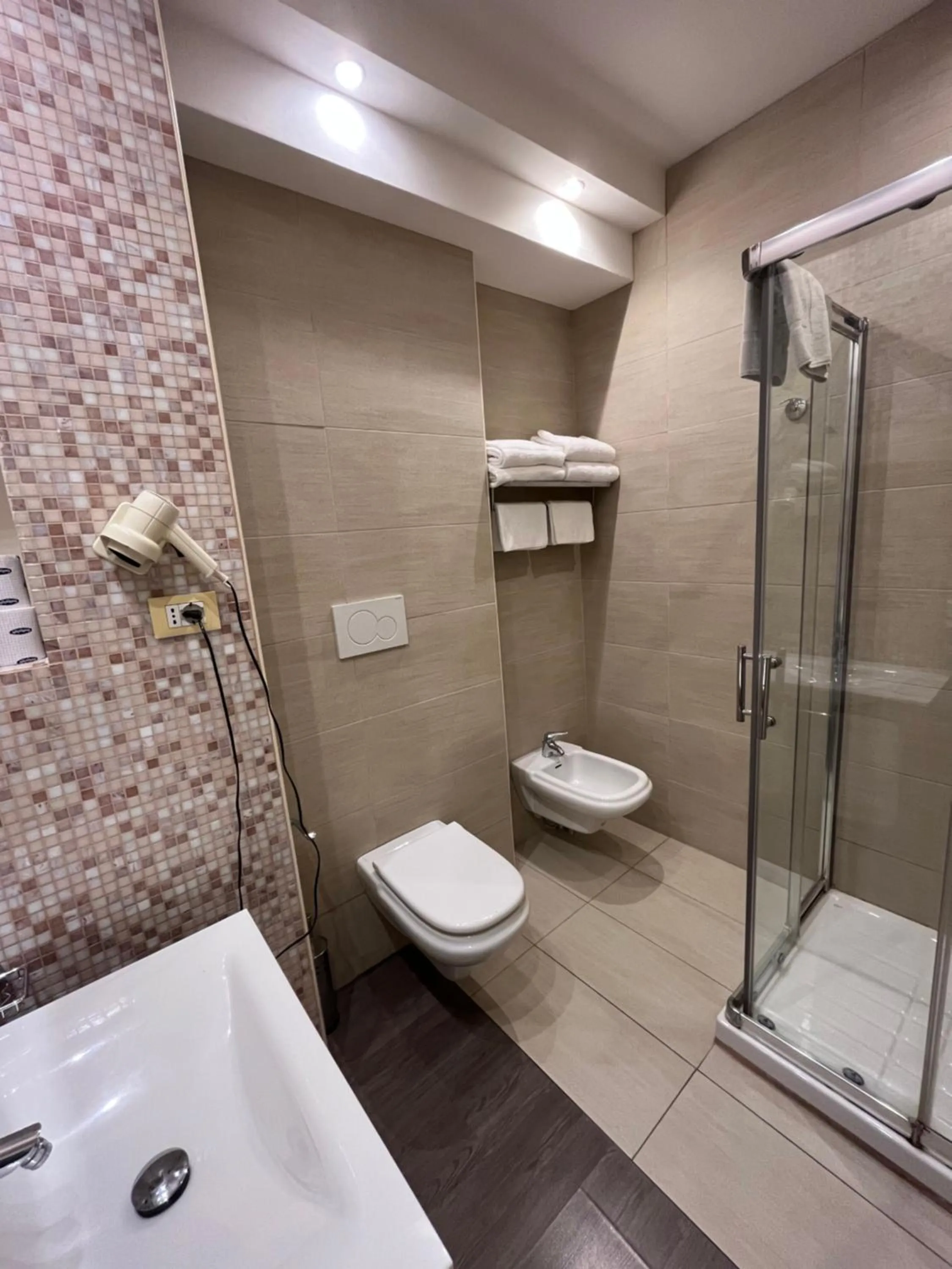 Shower in Hotel Europa Parking