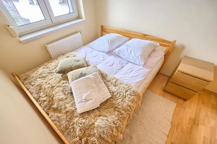 Bed in VisitZakopane - Nosal Apartment