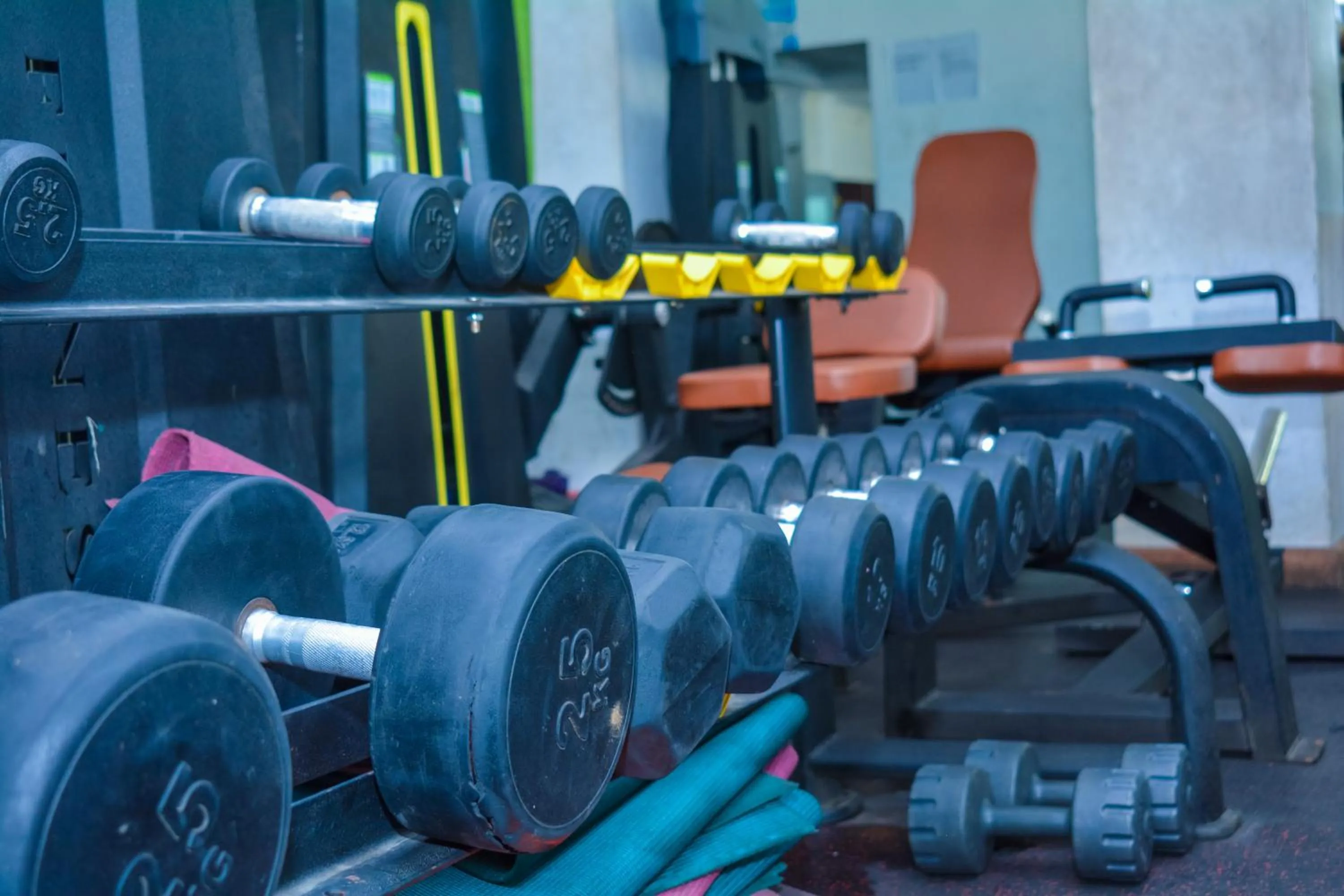 Fitness centre/facilities in Omega Gardens Hotel