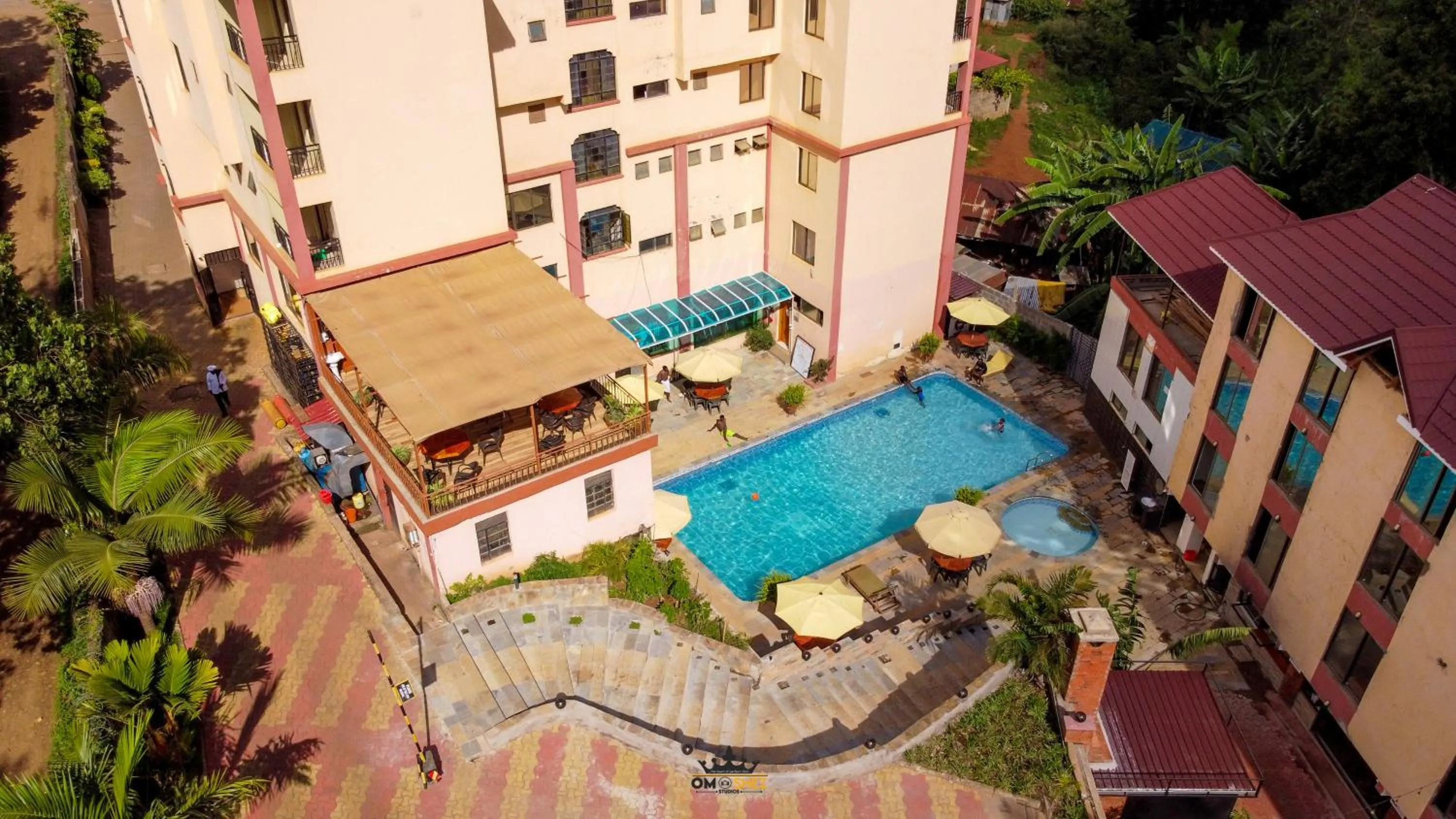 Street view in Omega Gardens Hotel