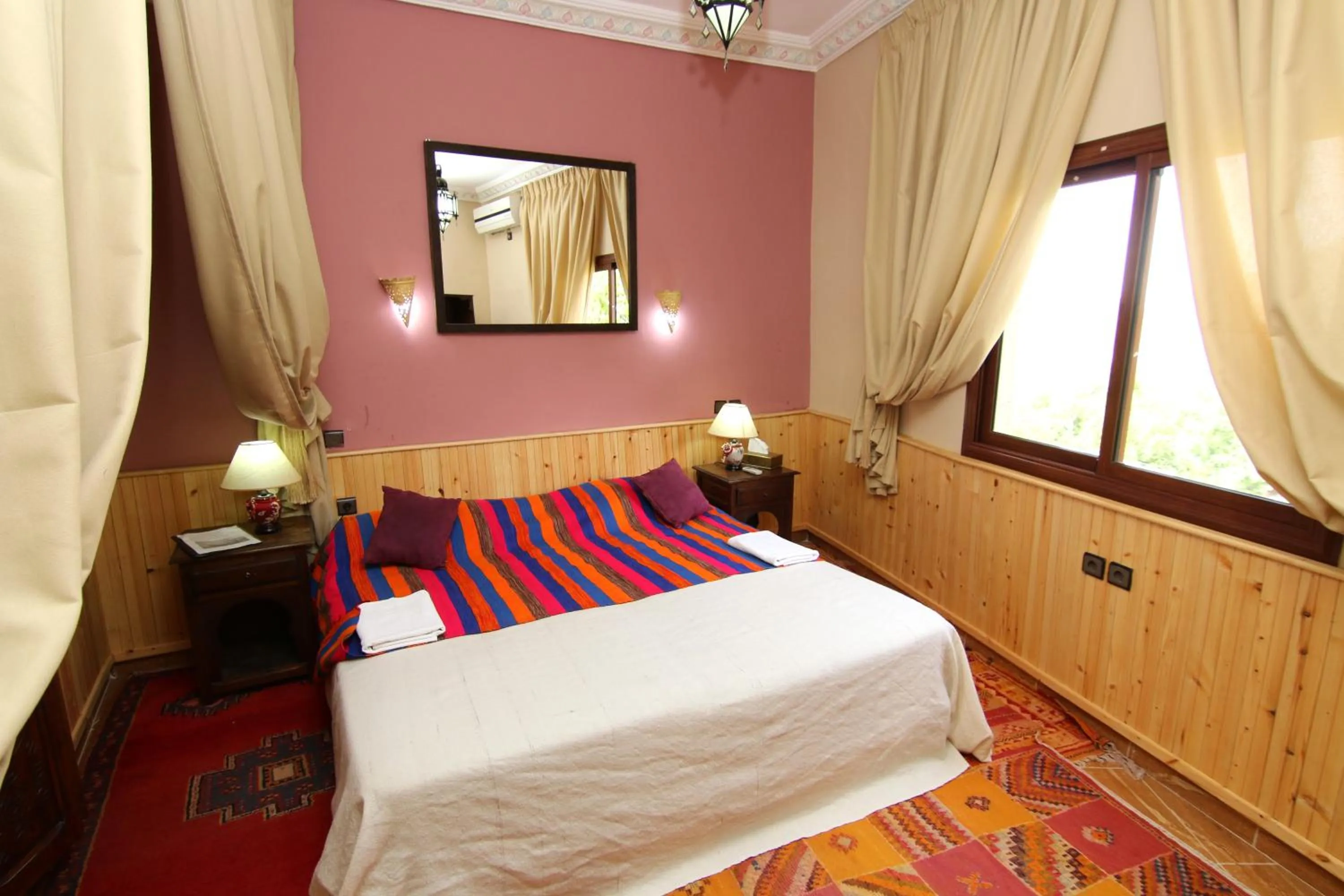 Bed in Riad Atlas Toubkal