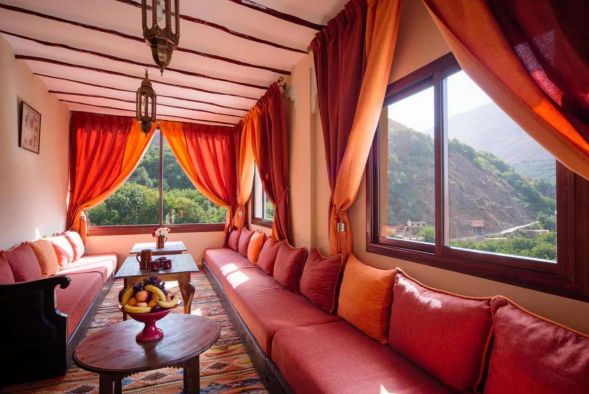 Living room in Riad Atlas Toubkal