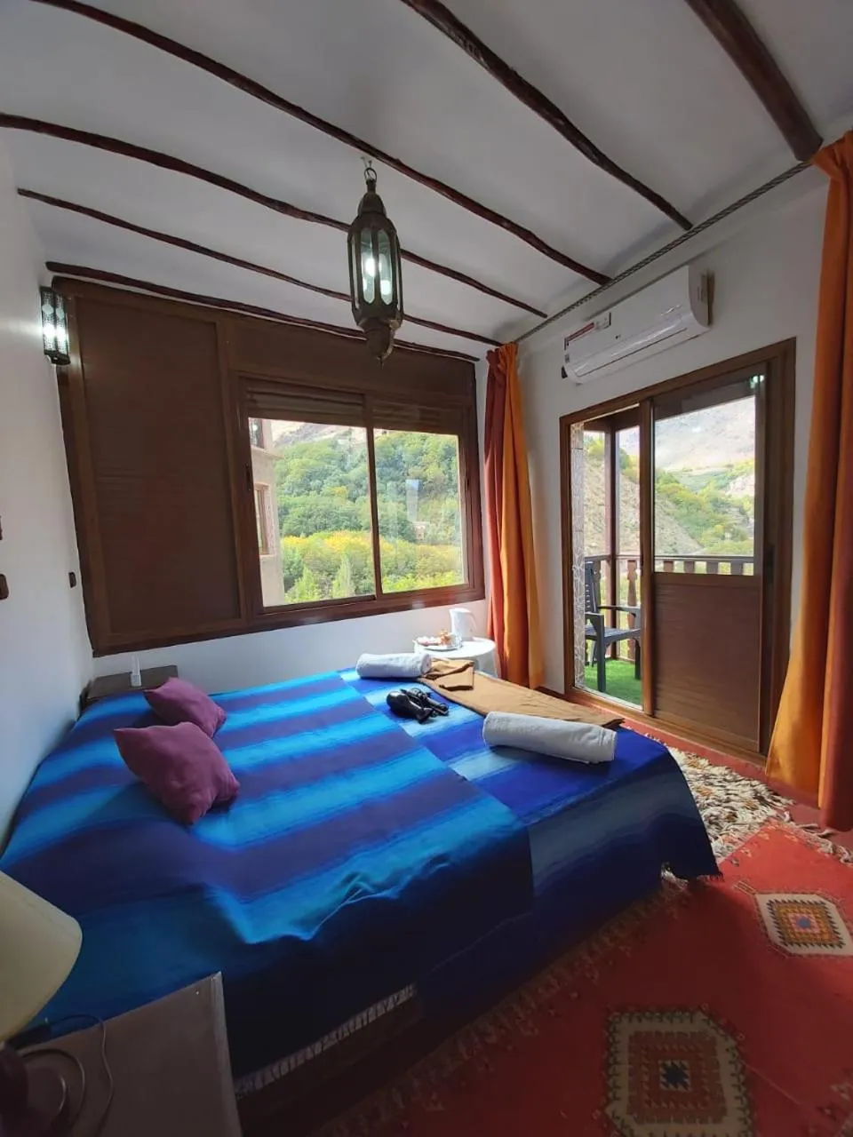 Bed in Riad Atlas Toubkal