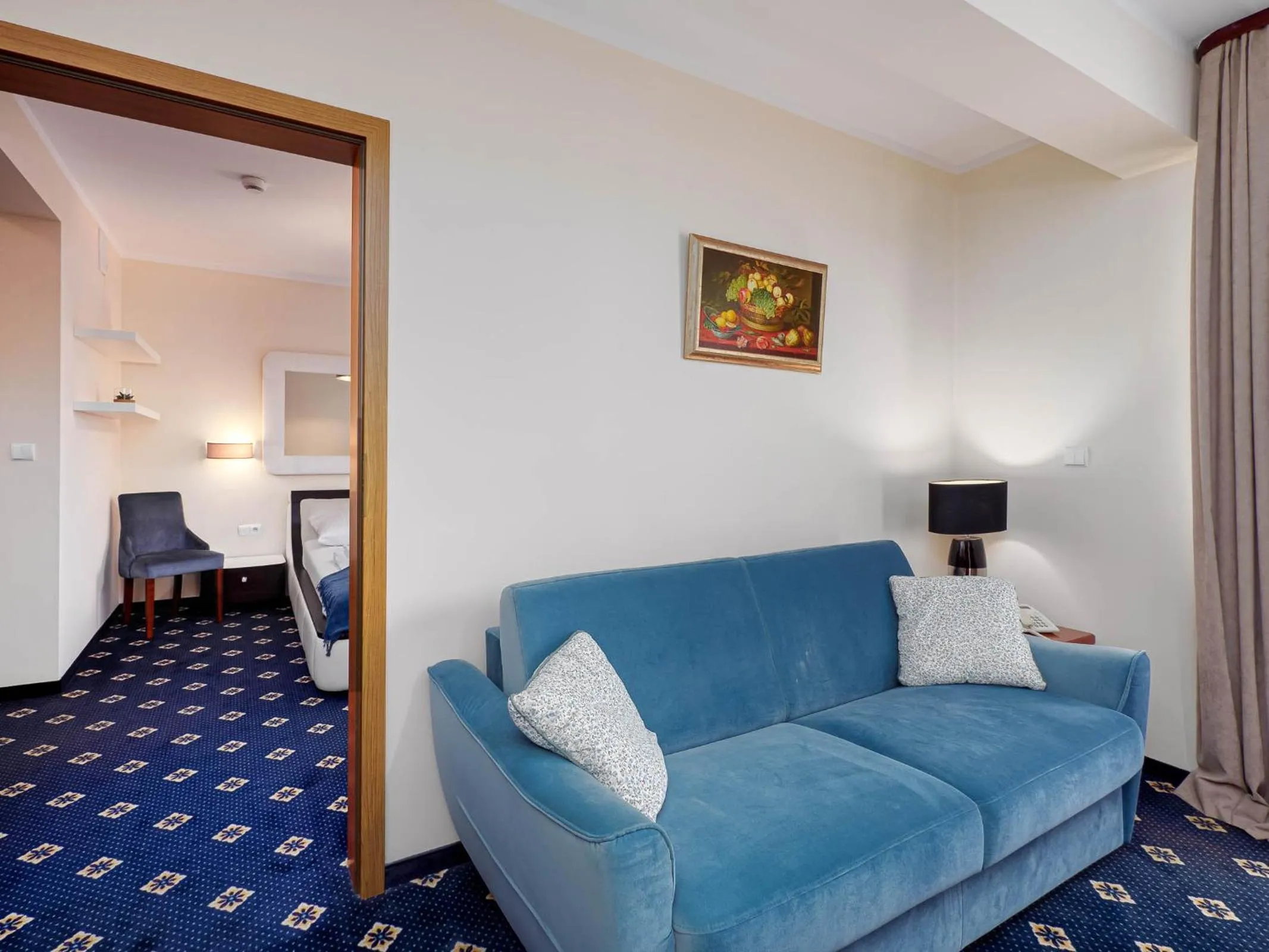 Living room, Bed in Hotel Liptakówka