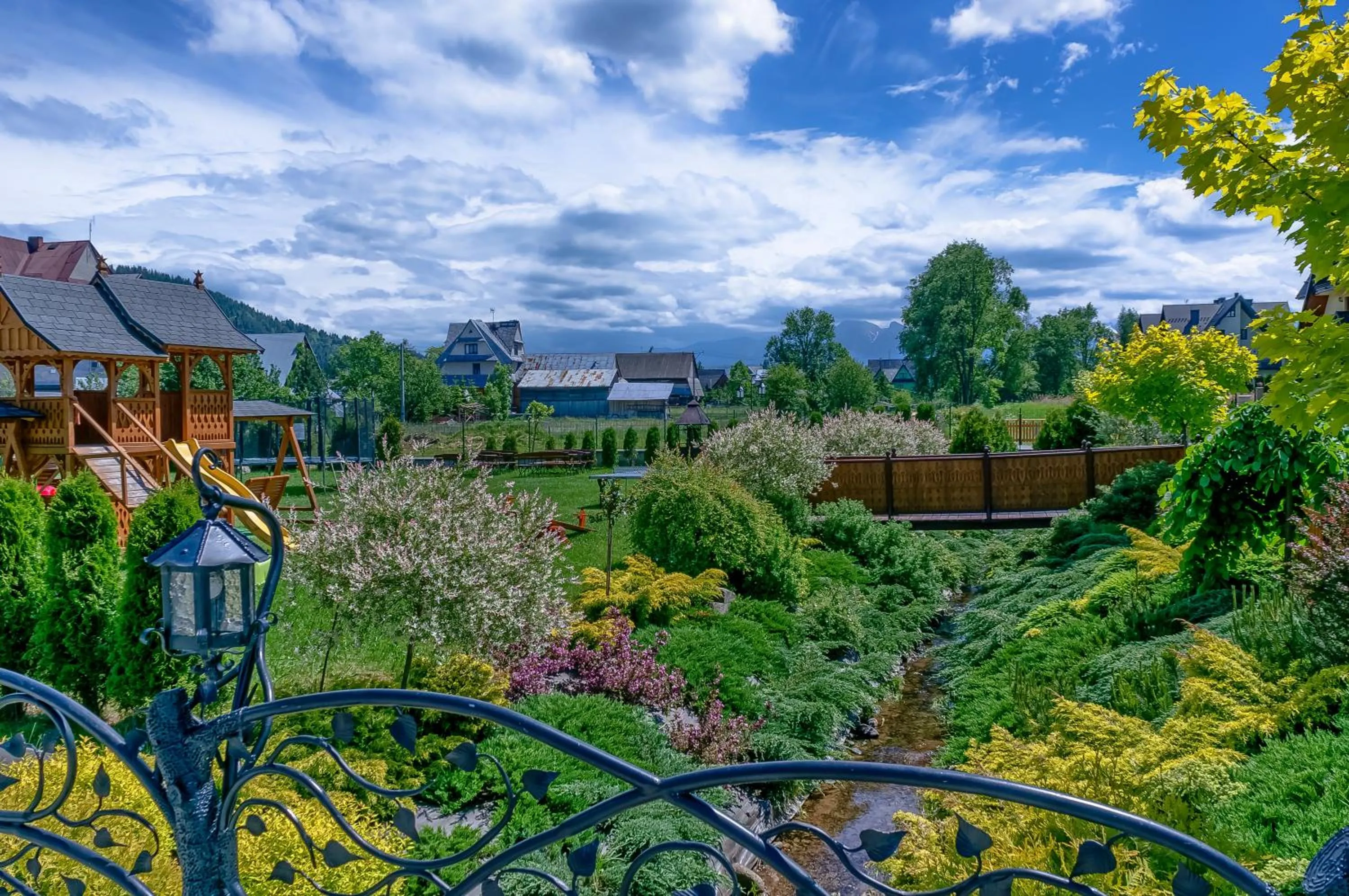 Garden view in Hotel Liptakówka