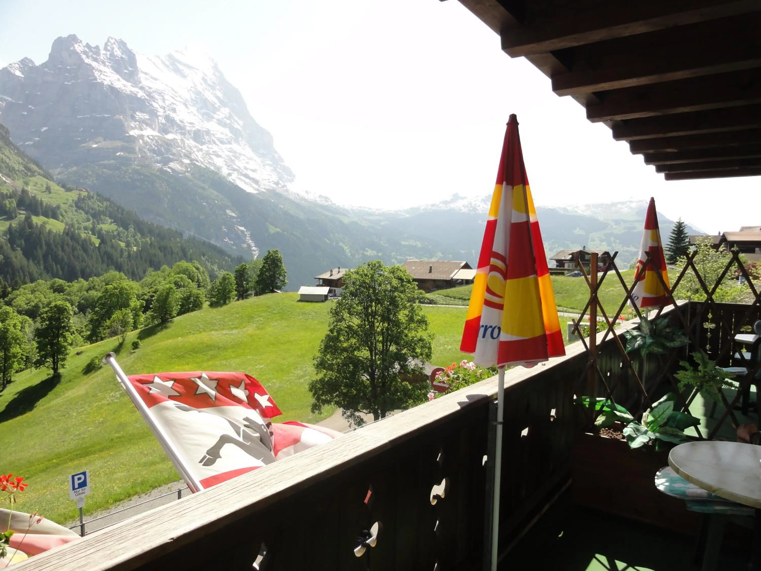 Balcony/Terrace in Hotel Blümlisalp