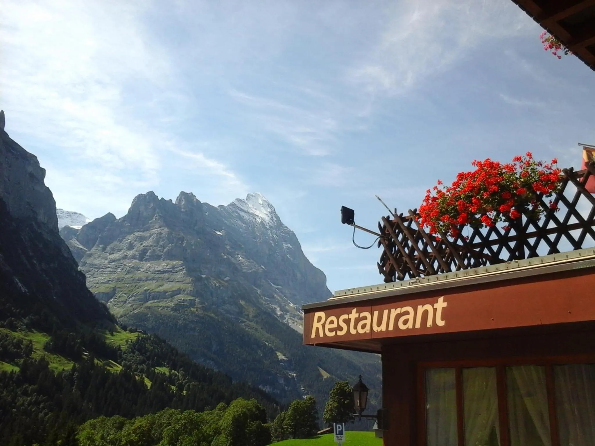 Mountain view in Hotel Blümlisalp