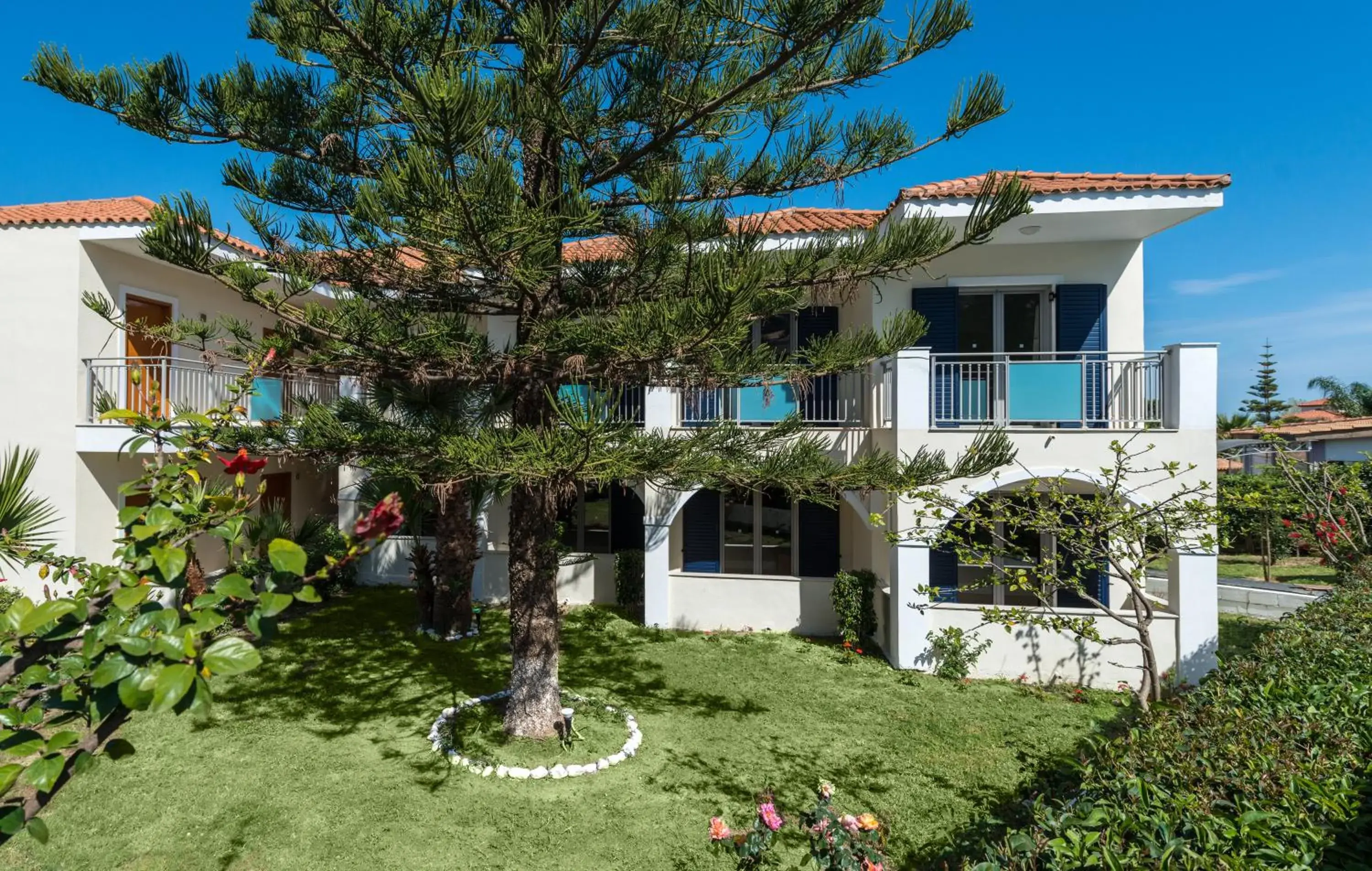 Garden view in Contessa Hotel Garden view in Contessa Hotel