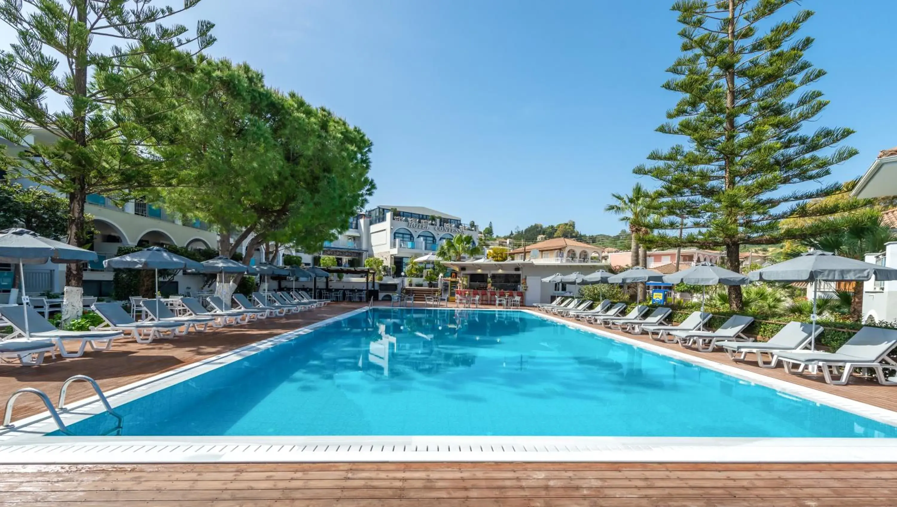 Pool view in Contessa Hotel Pool view in Contessa Hotel