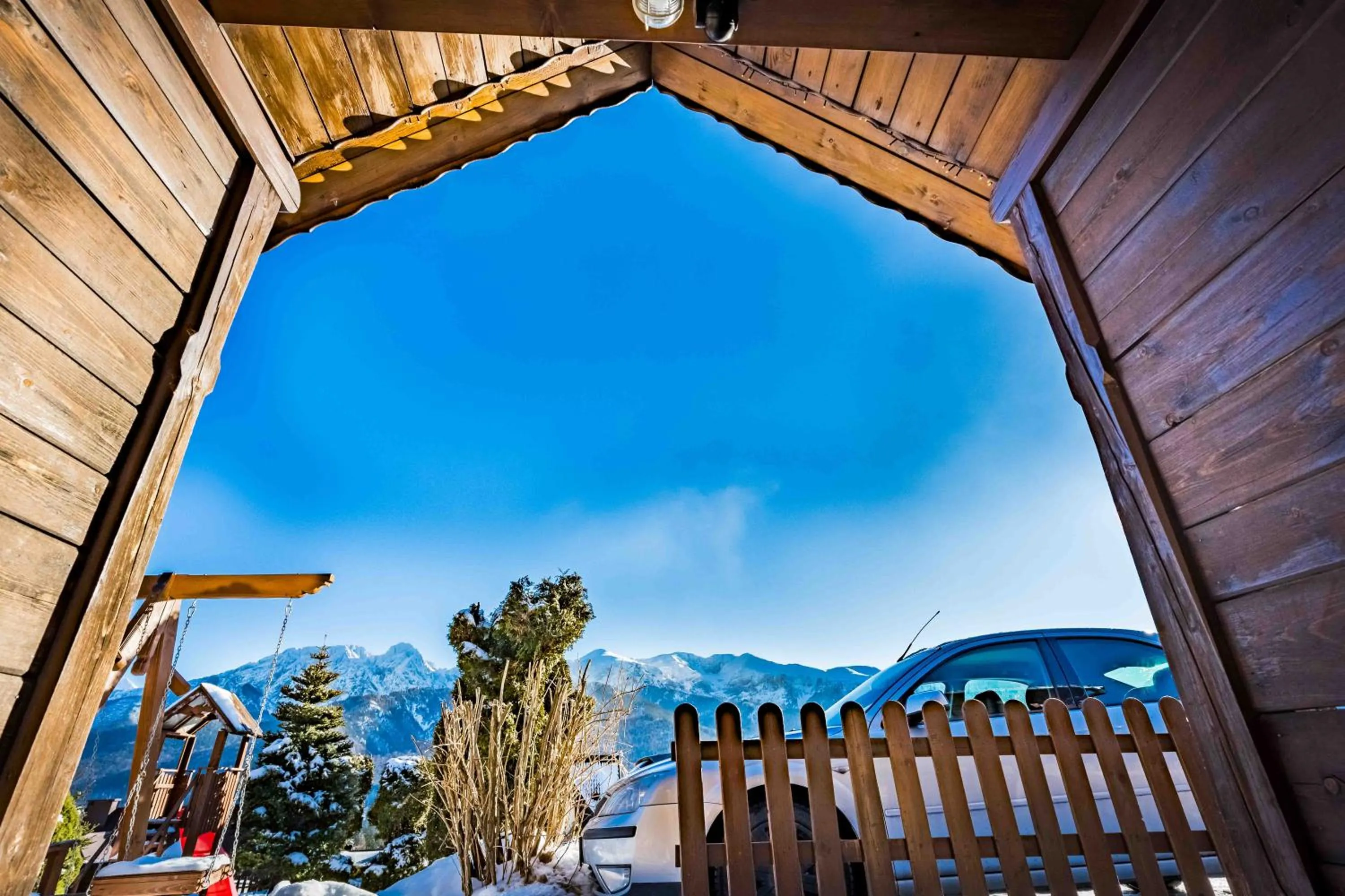 Natural landscape in Górski Pałacyk Kompleks obiektów