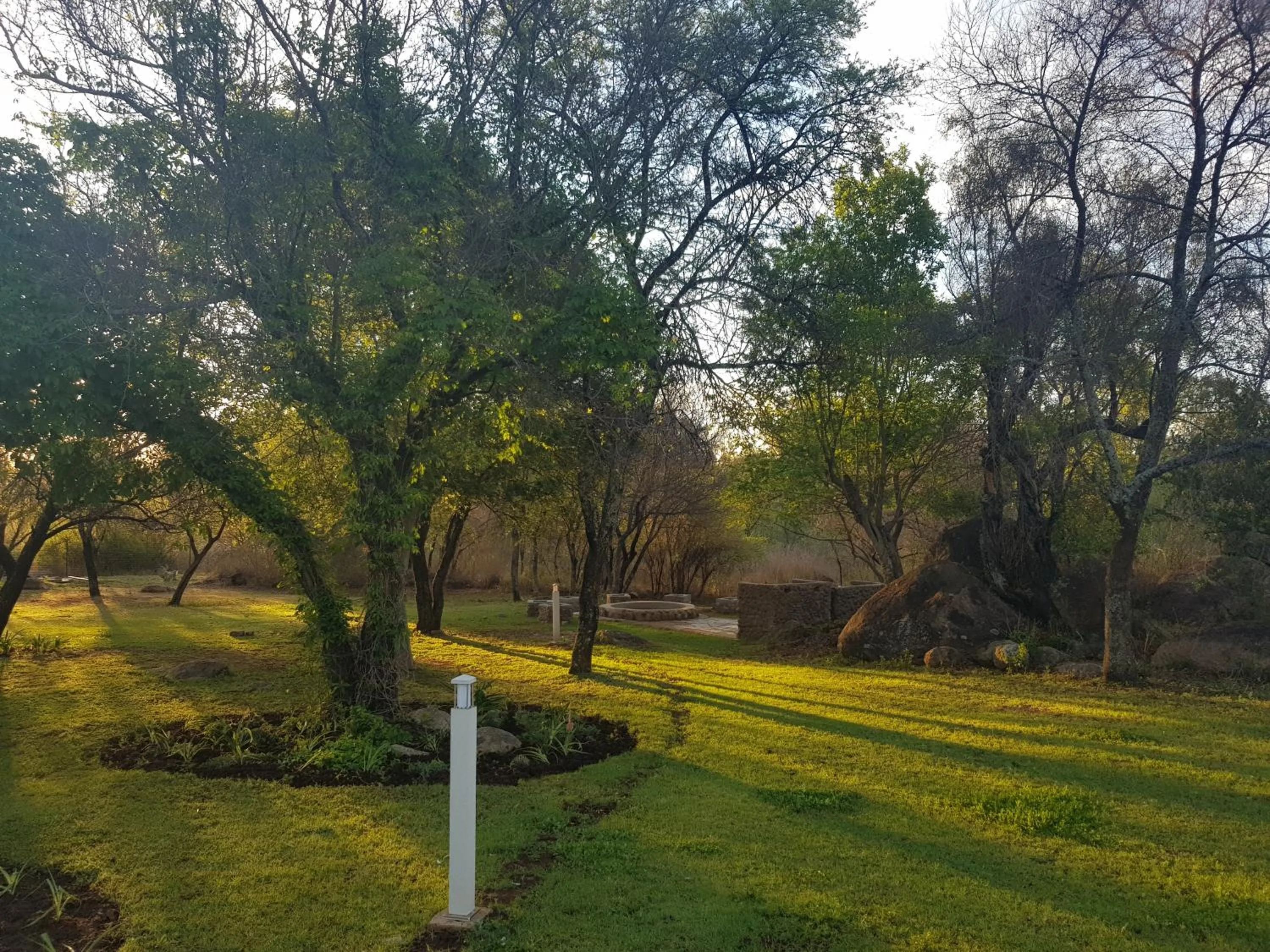 Garden view in River Rock Lodge