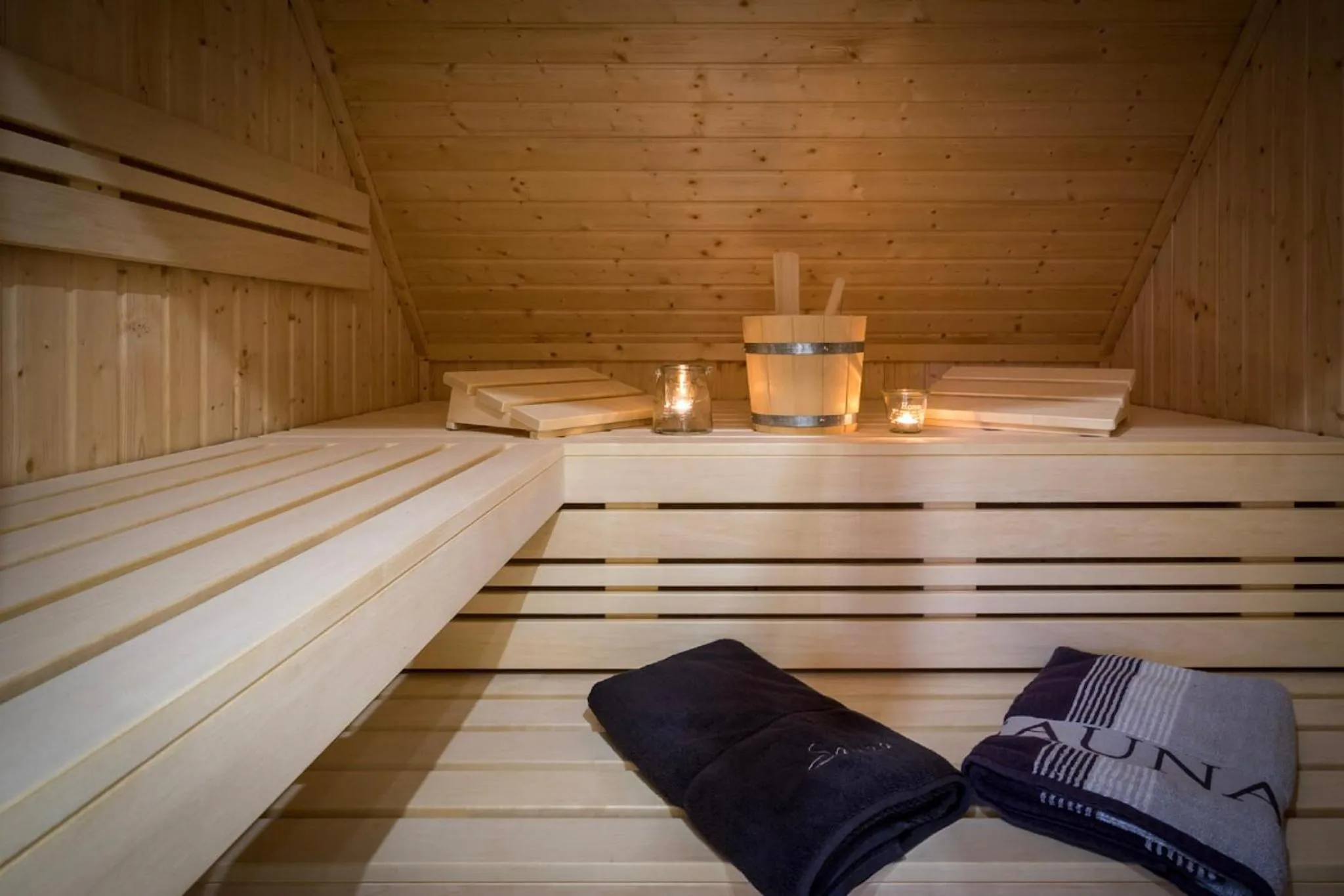 Sauna in Ferienhaus Stella