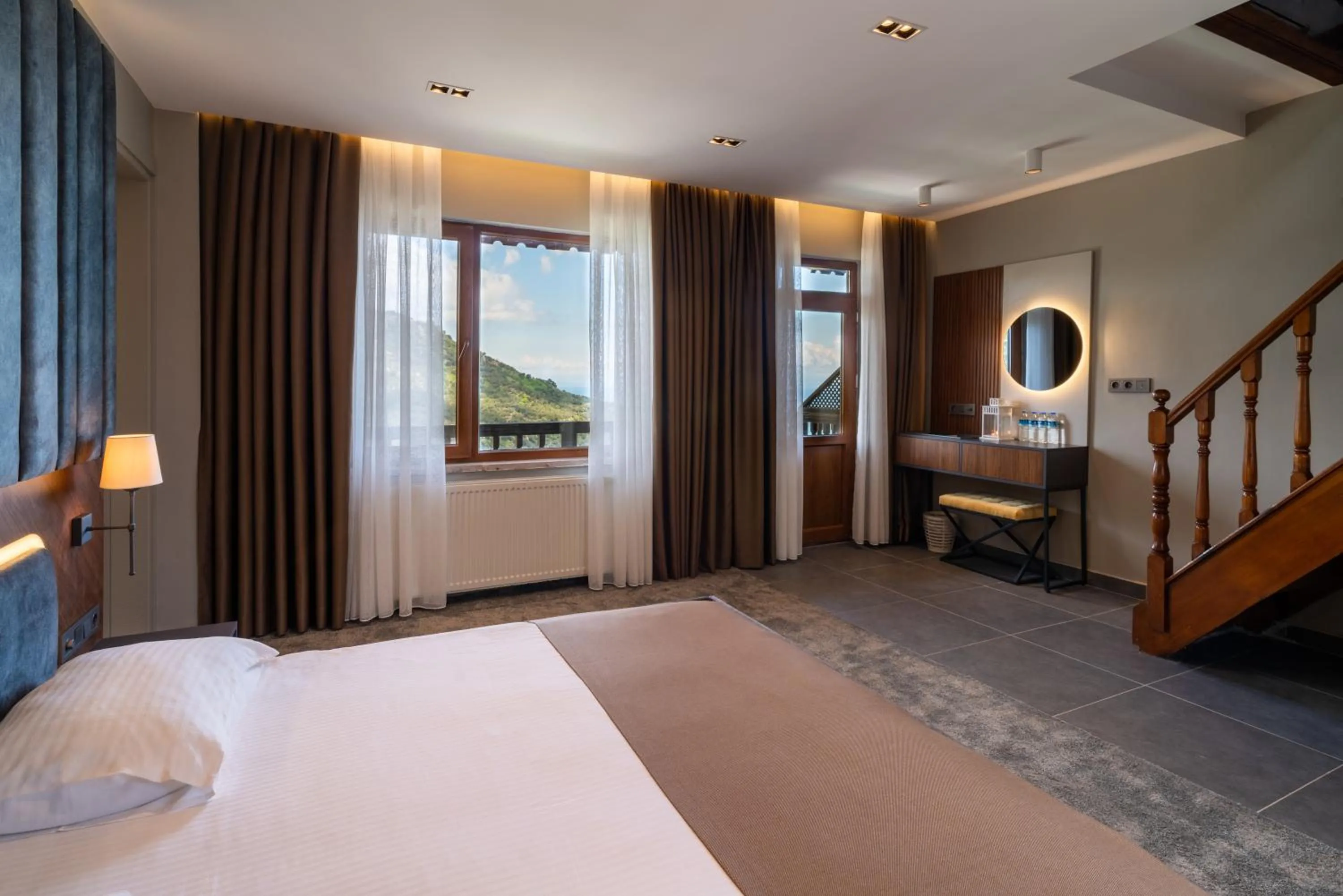 Floor plan, Bed in Assos Kartal Yuvasi Hotel