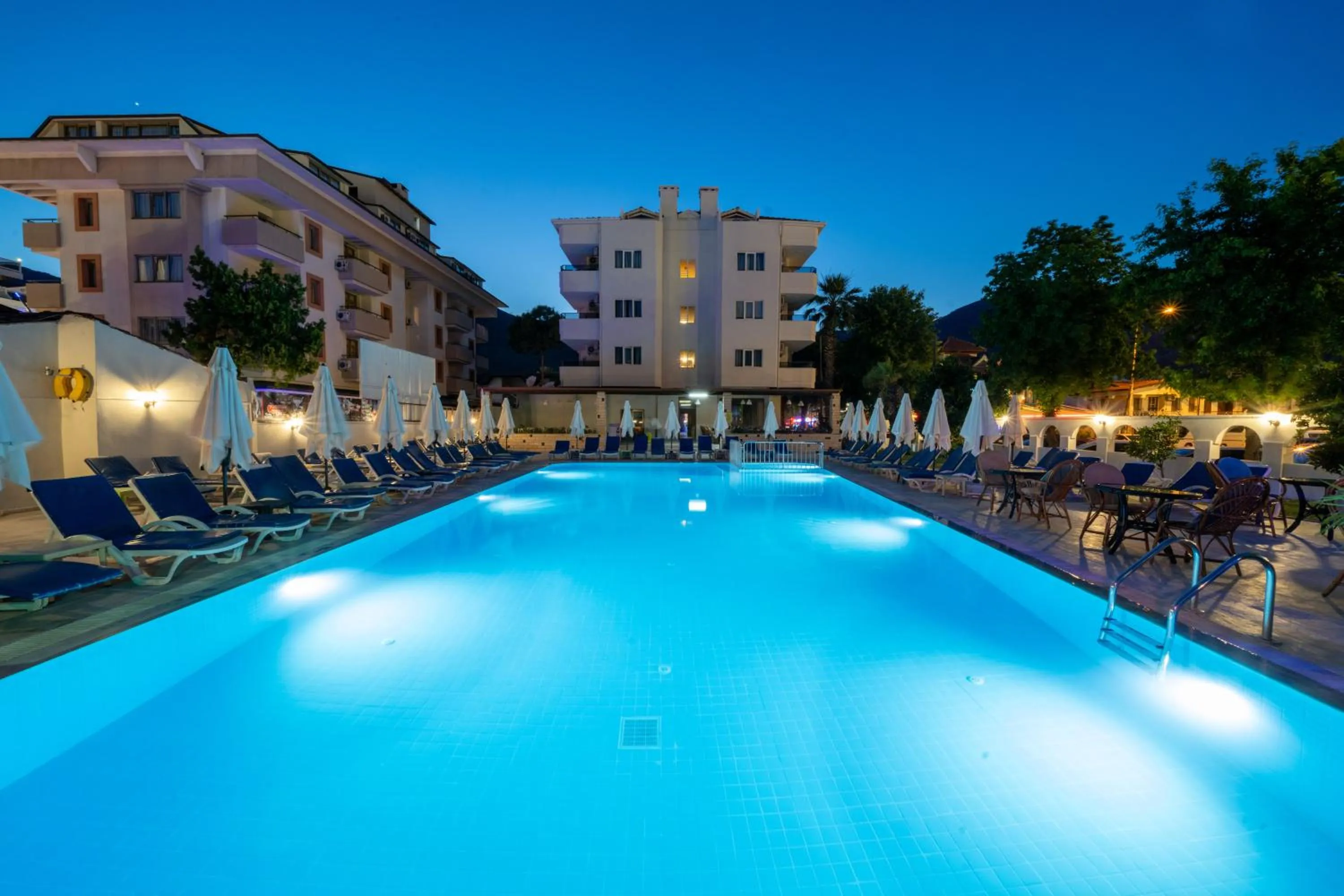 Pool view in Private Hotel