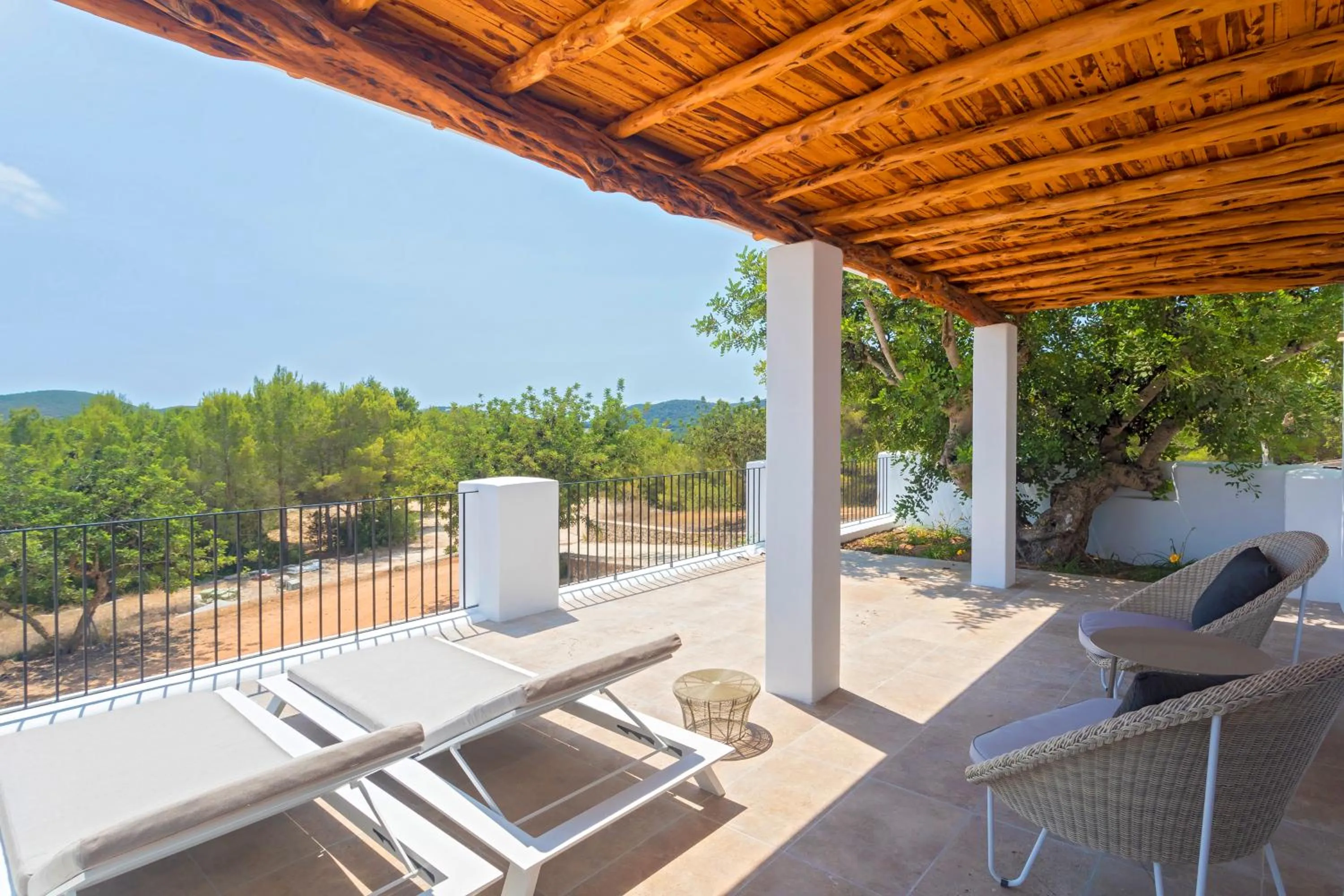 Balcony/Terrace in Agroturismo Can Toni Xumeu - Adults Only