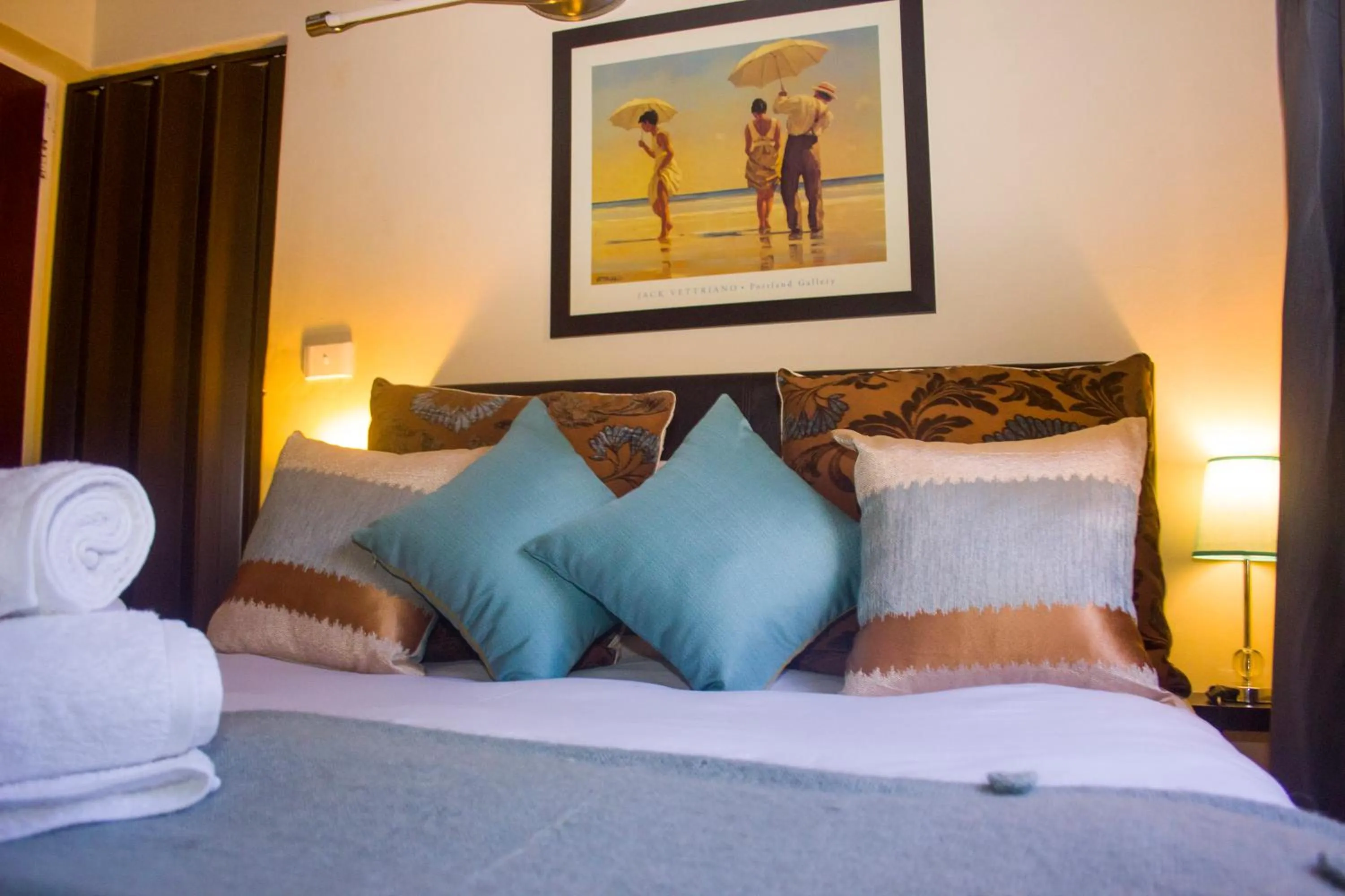 Bed in Echo Garden Guesthouse