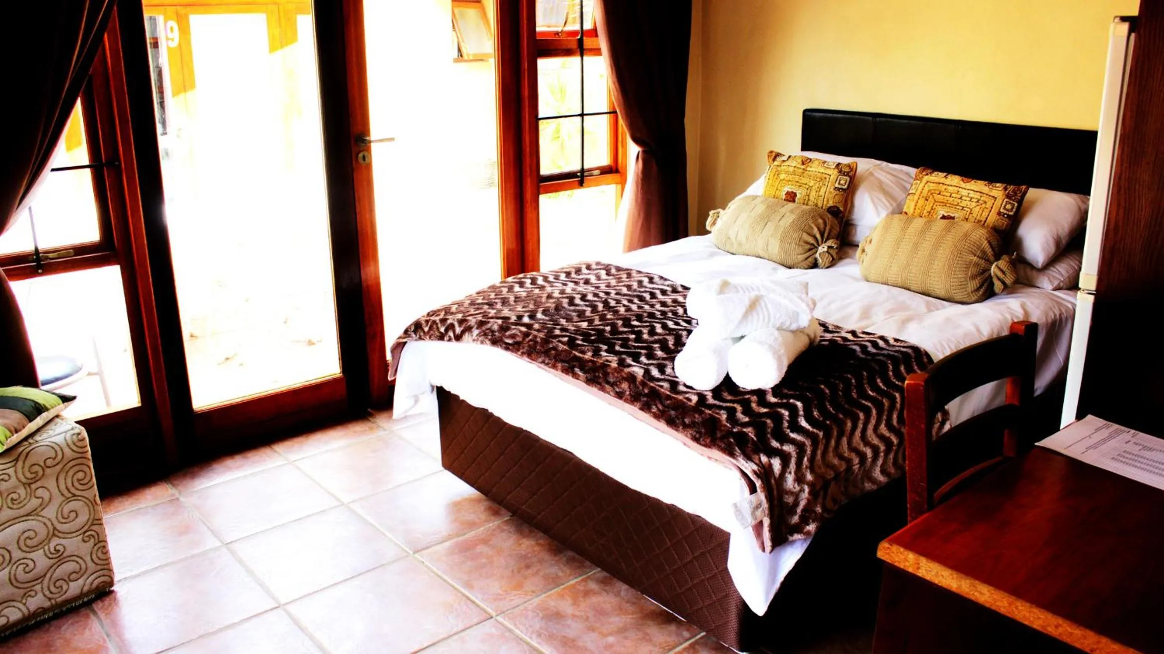 Bed in Echo Garden Guesthouse