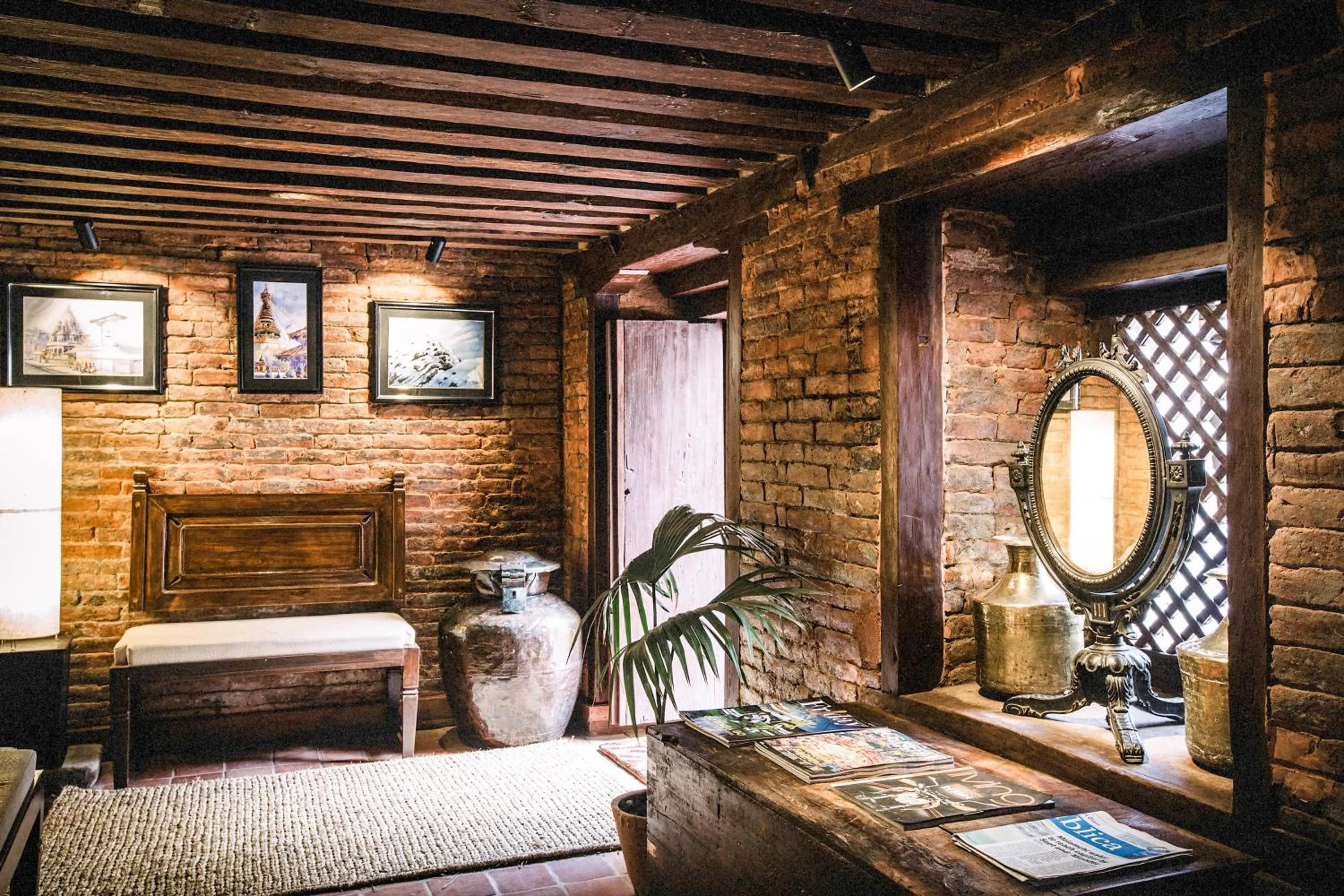 Lobby or reception, Bed in Hotel Patan House