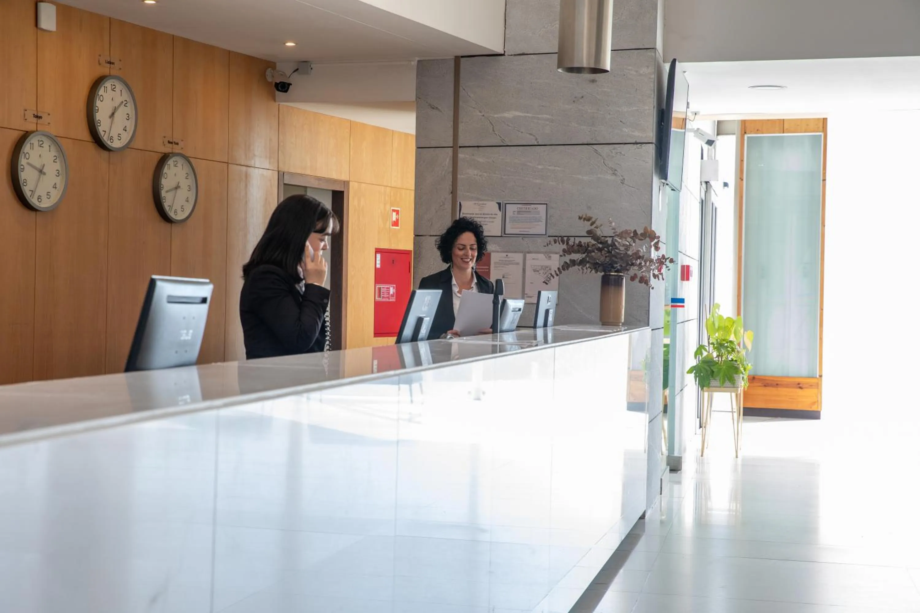 Lobby or reception in VIP Executive Azores Hotel